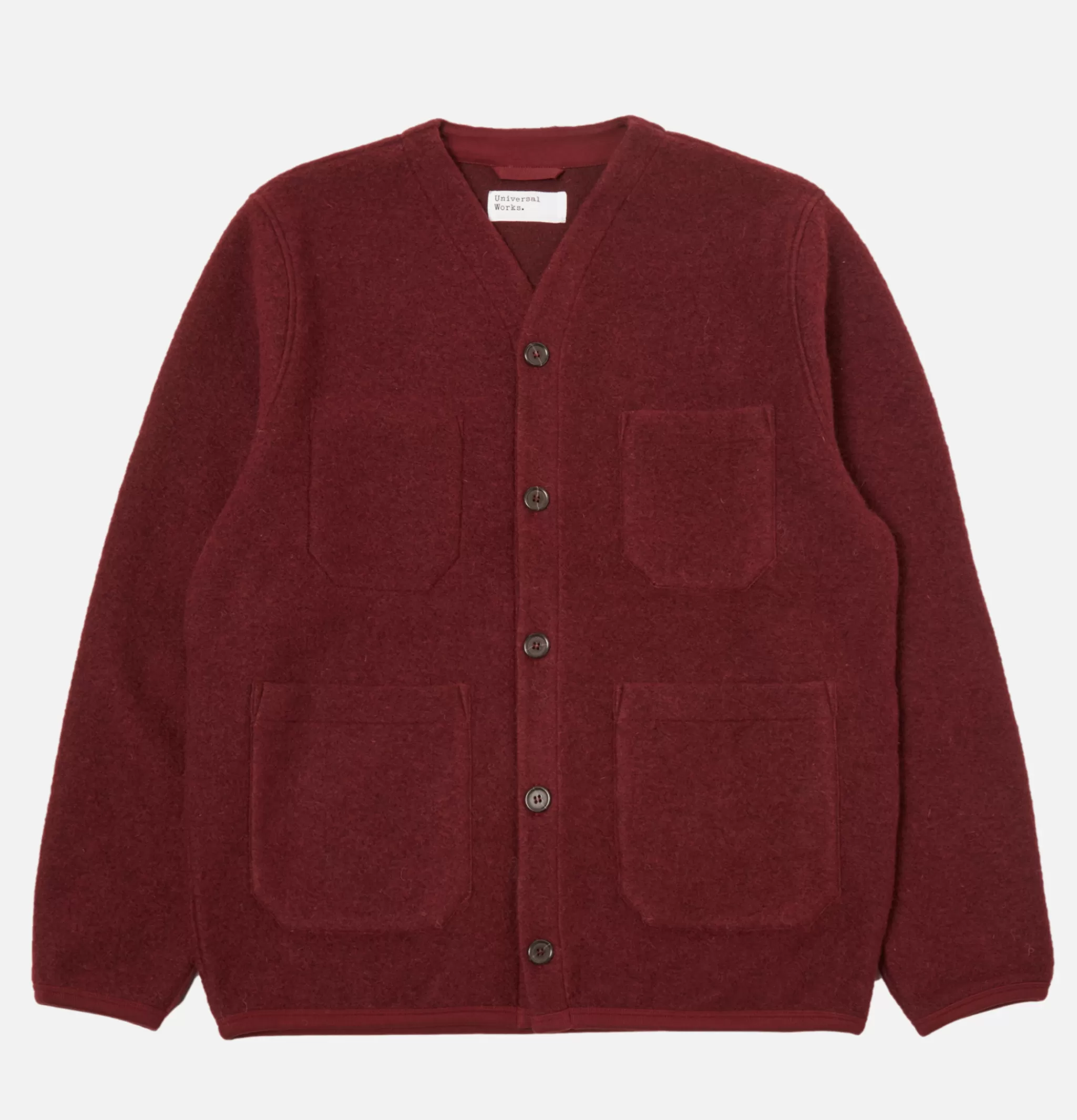 UNIVERSAL WORKS Pulls & Cardigans | Cardigan Wool Deep Red