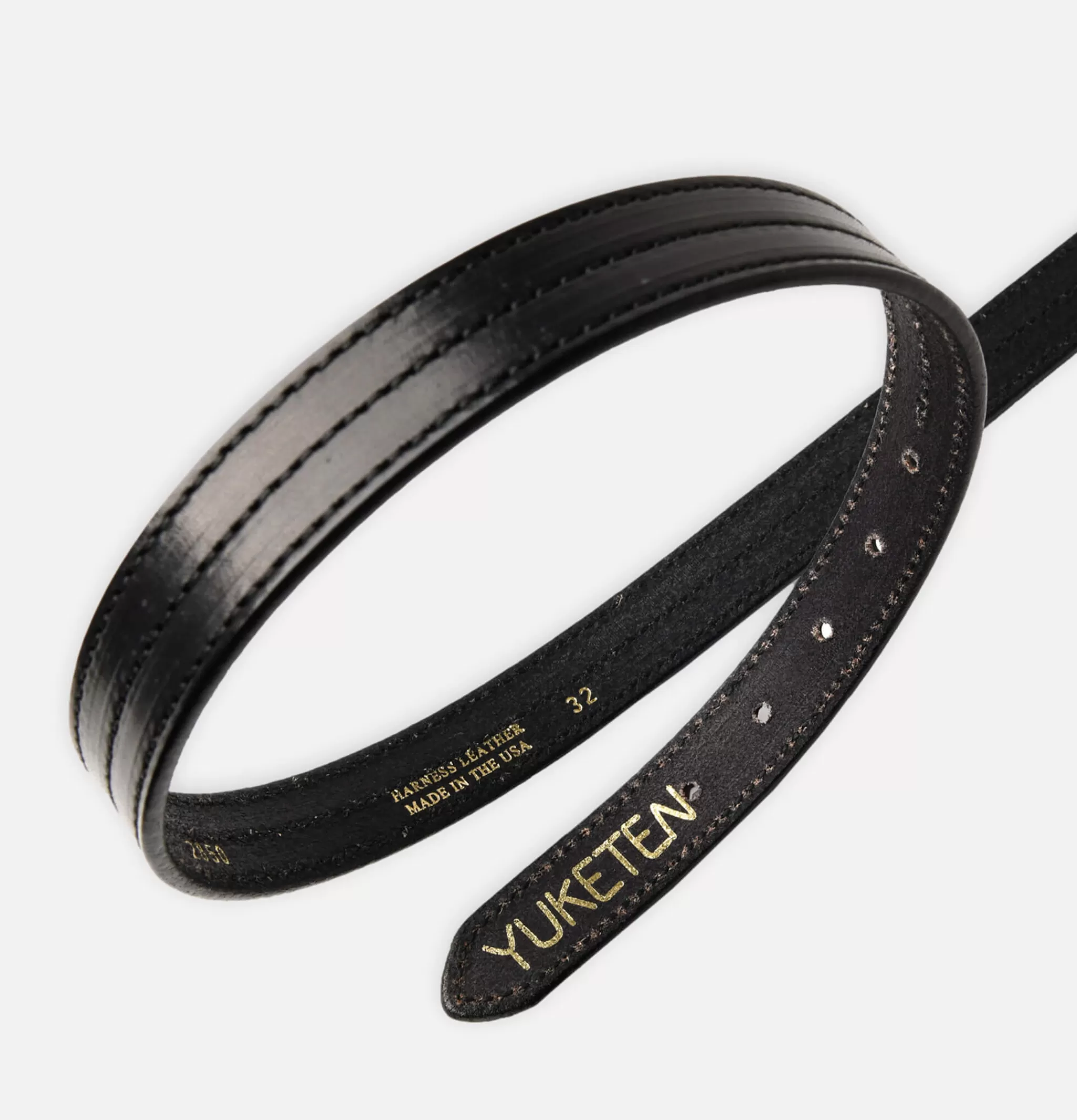 YUKETEN Ceintures | Ceinture Triple Stitched Black