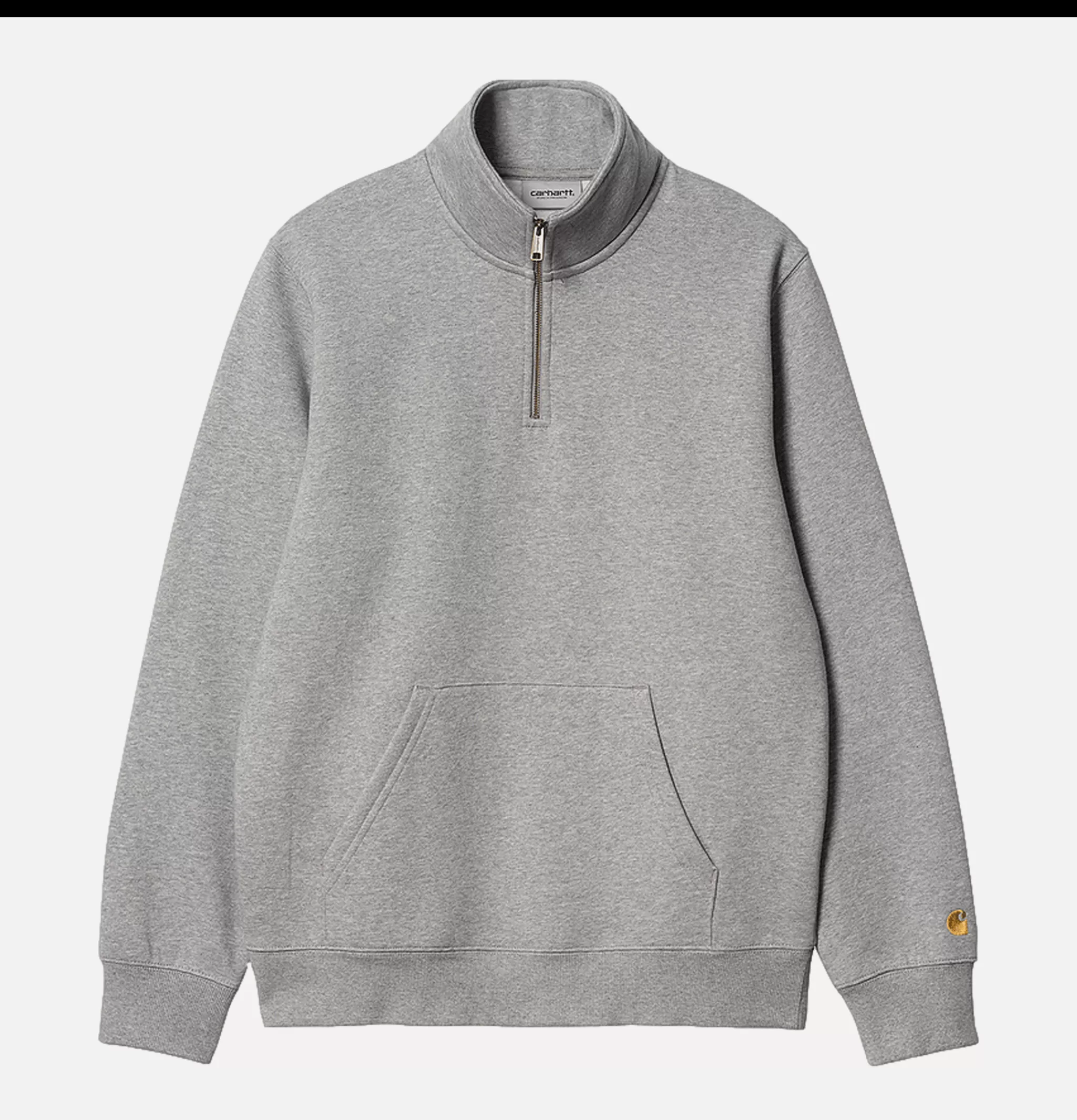 CARHARTT WIP Sweats & Polaires | Chase Neck Zip Sweat Grey Heather