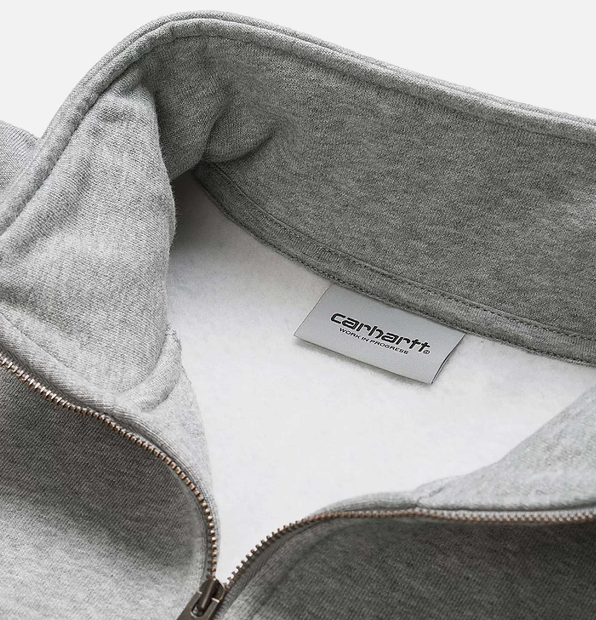 CARHARTT WIP Sweats & Polaires | Chase Neck Zip Sweat Grey Heather