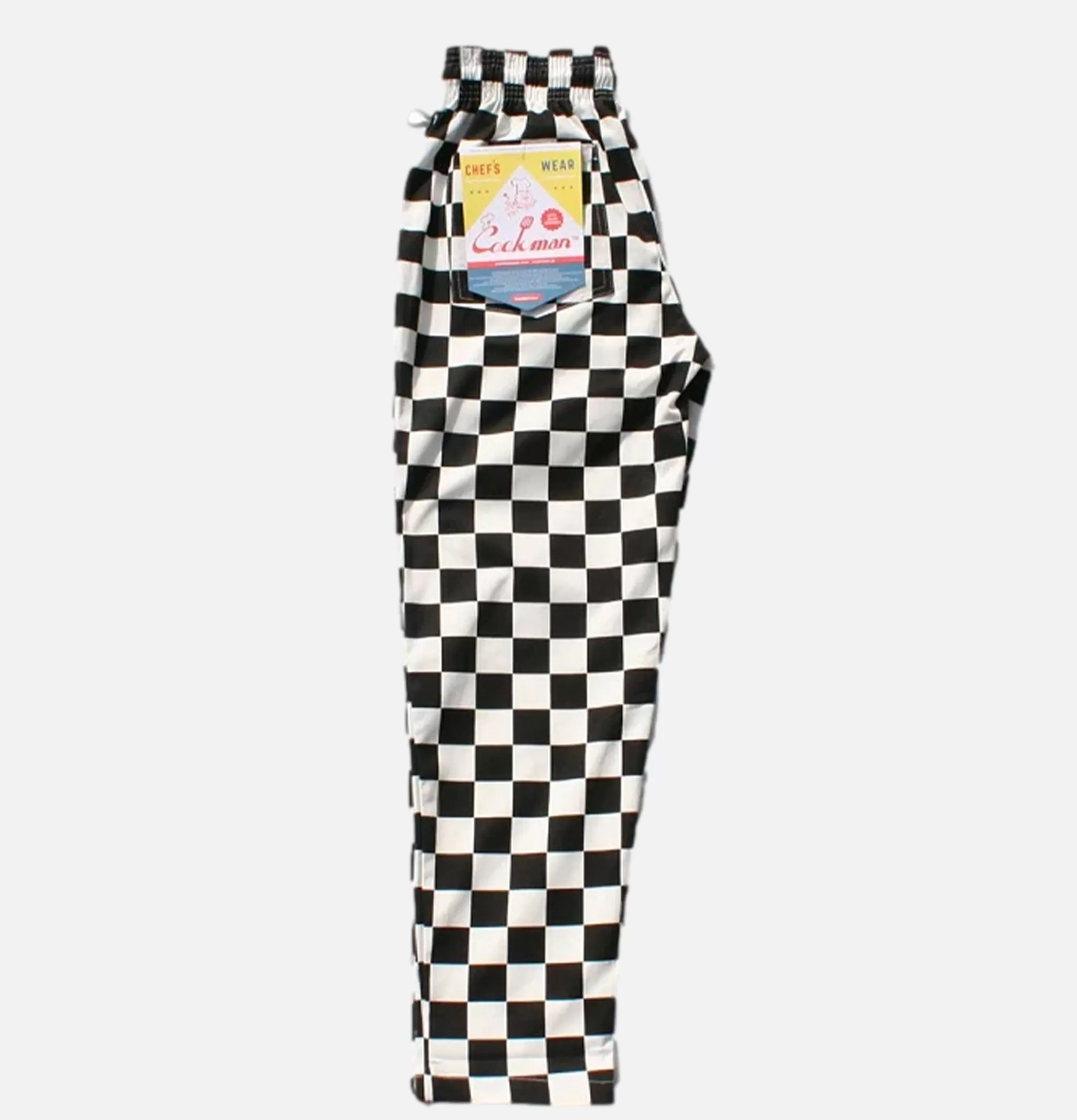 COOKMAN Work Pants | Chef Pant Checker Black