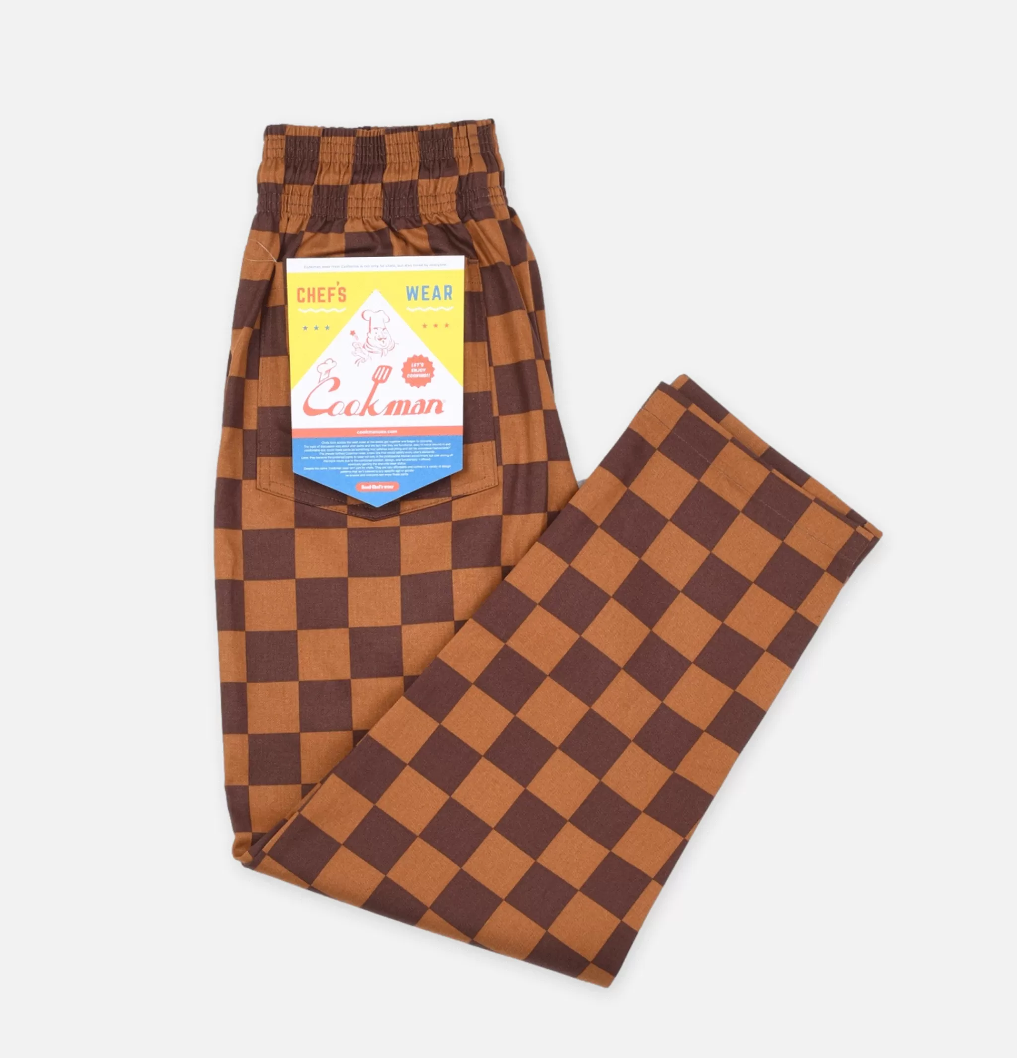 COOKMAN Work Pants | Chef Pant Checker Brown