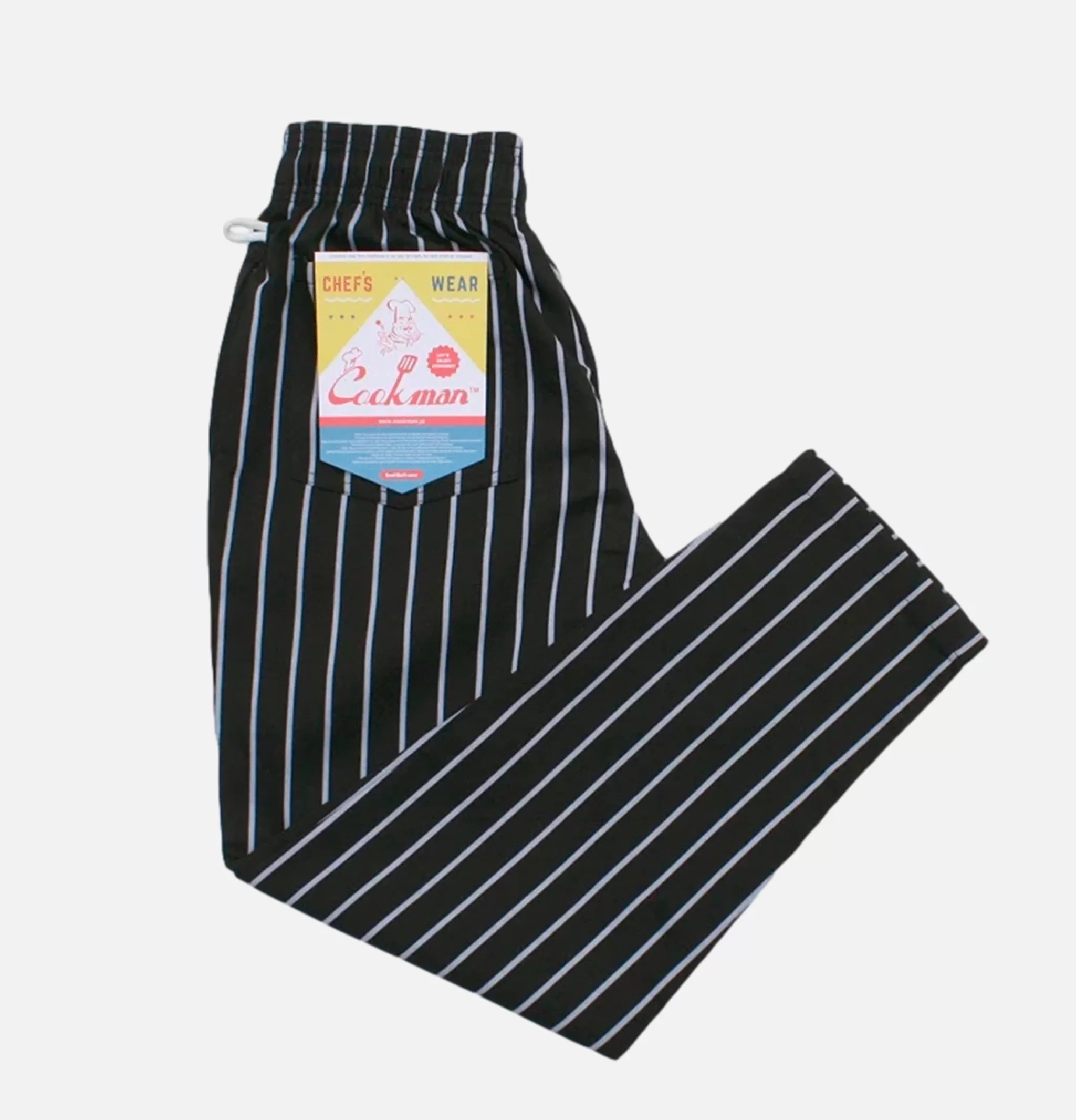 COOKMAN Work Pants | Chef Pant Stripe Black