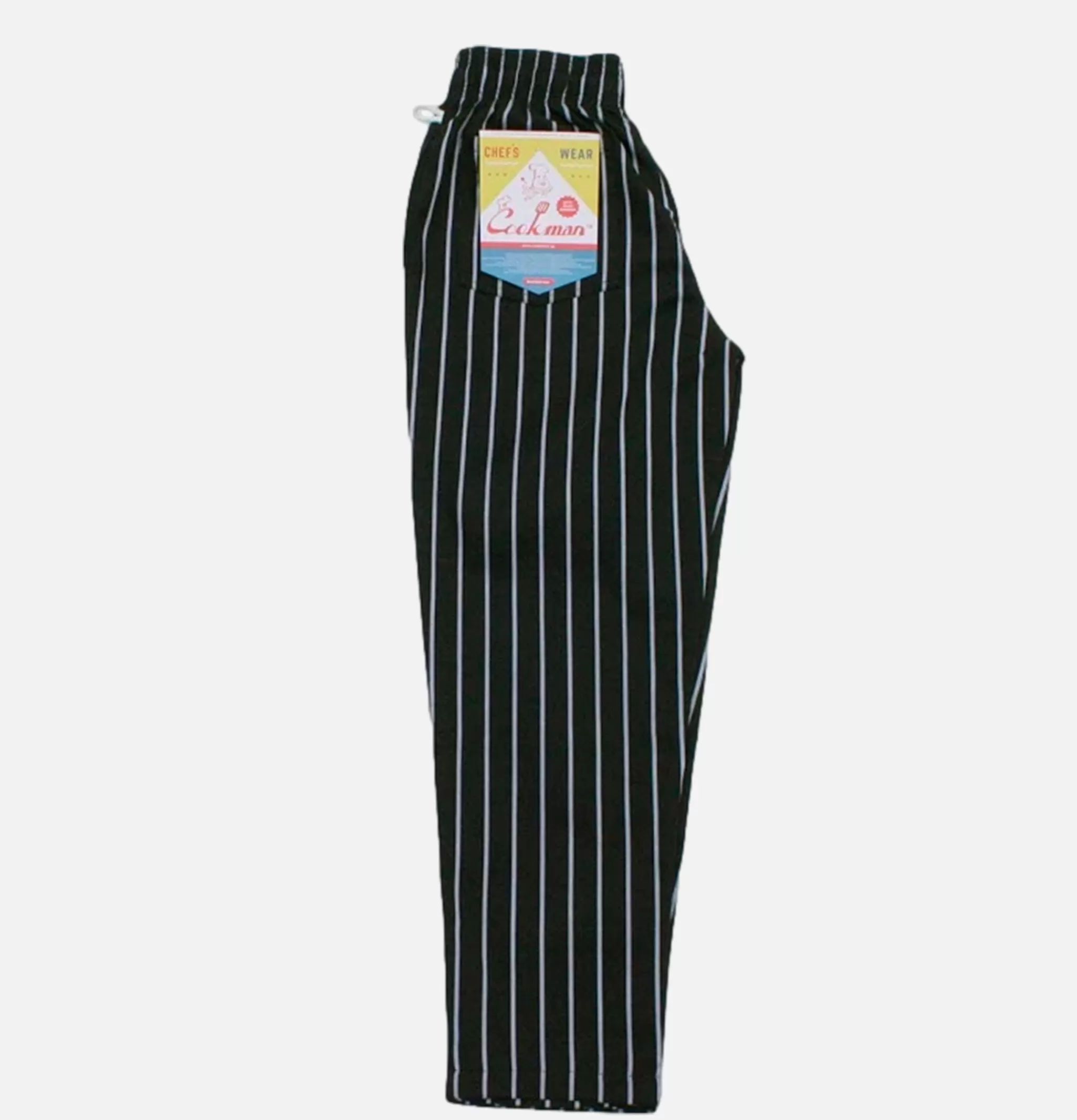 COOKMAN Work Pants | Chef Pant Stripe Black