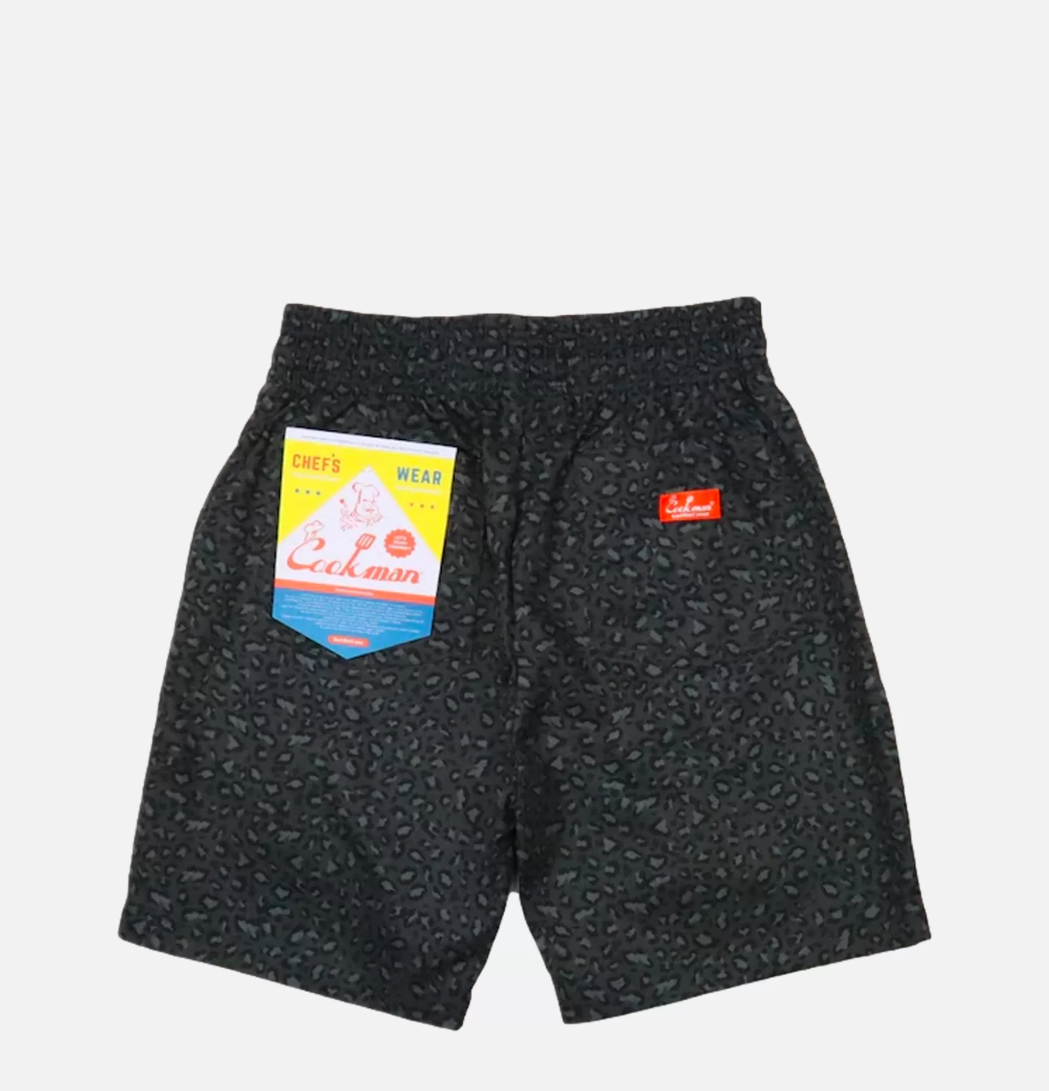 COOKMAN Shorts | Chef Short Black Leopard