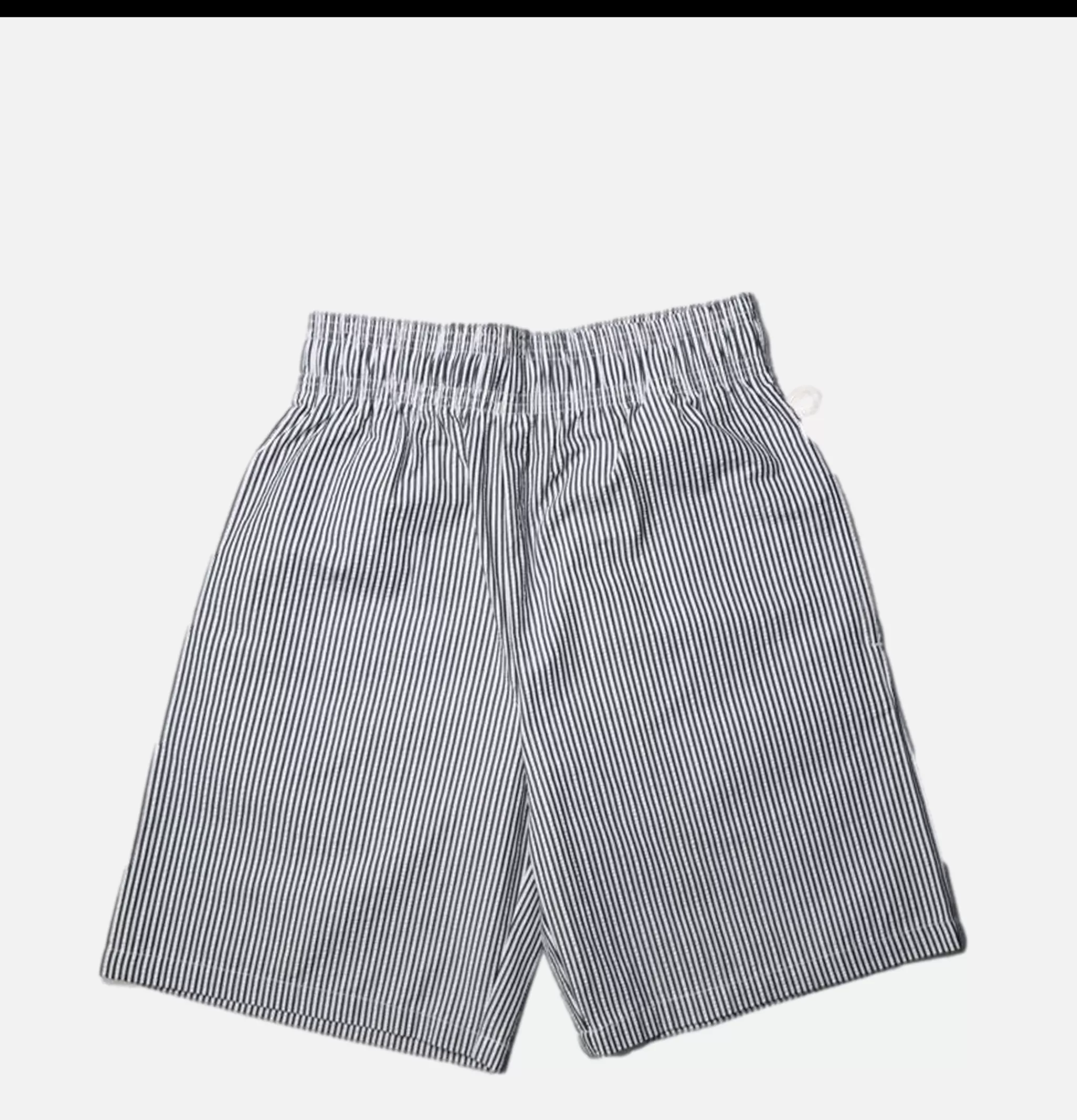 COOKMAN Shorts | Chef Short Seersucker Navy