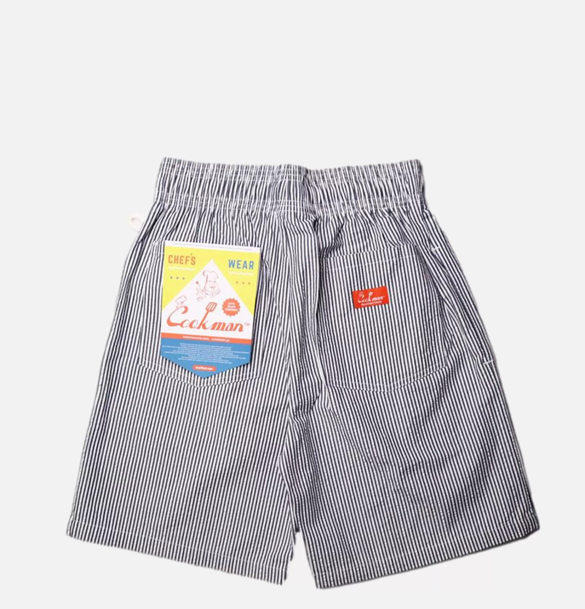 COOKMAN Shorts | Chef Short Seersucker Navy