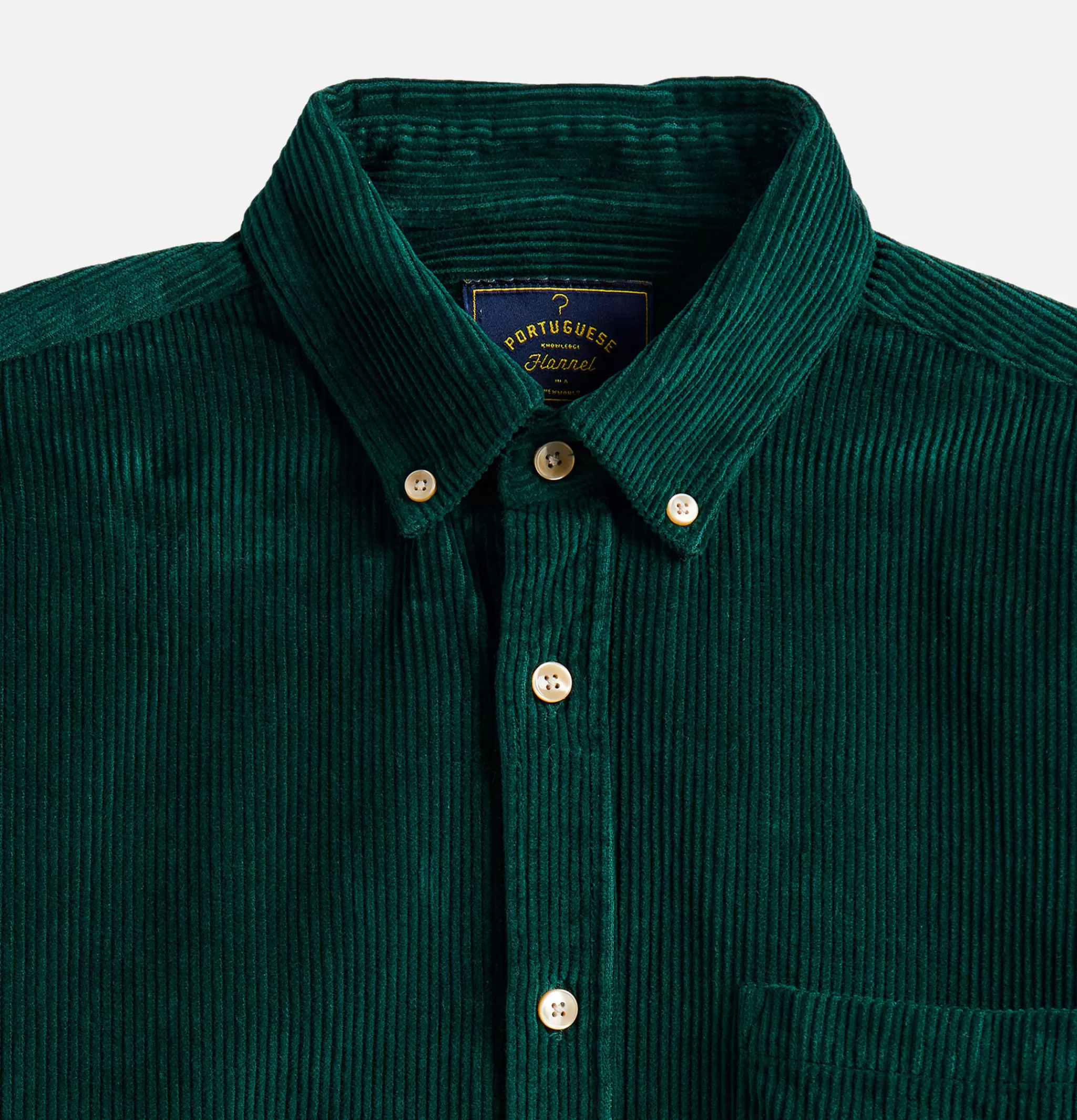 PORTUGUESE FLANNEL Chemises | Chemise Lobo Green