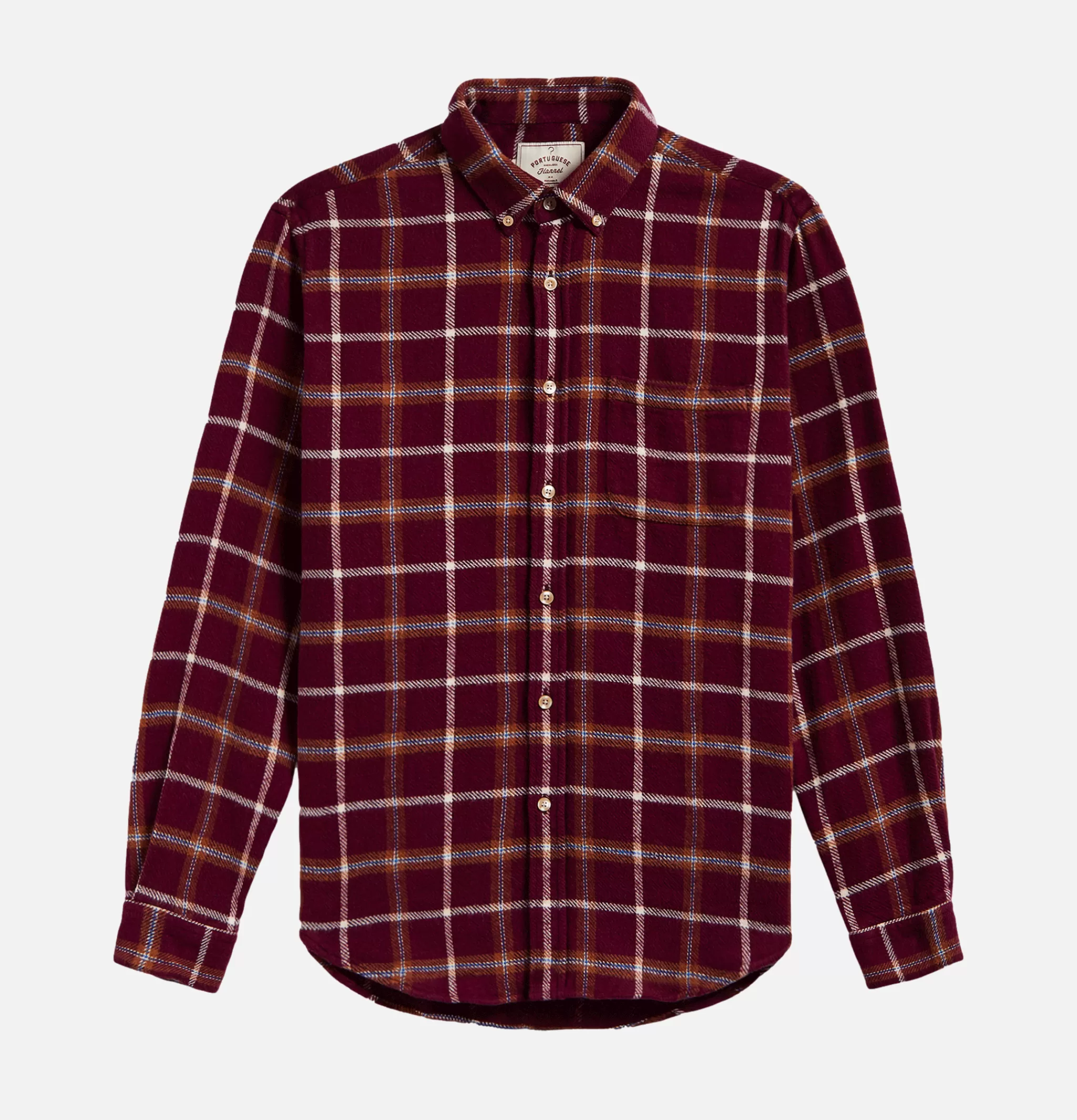 PORTUGUESE FLANNEL Chemises | Chemise Pottery Check Burgundy