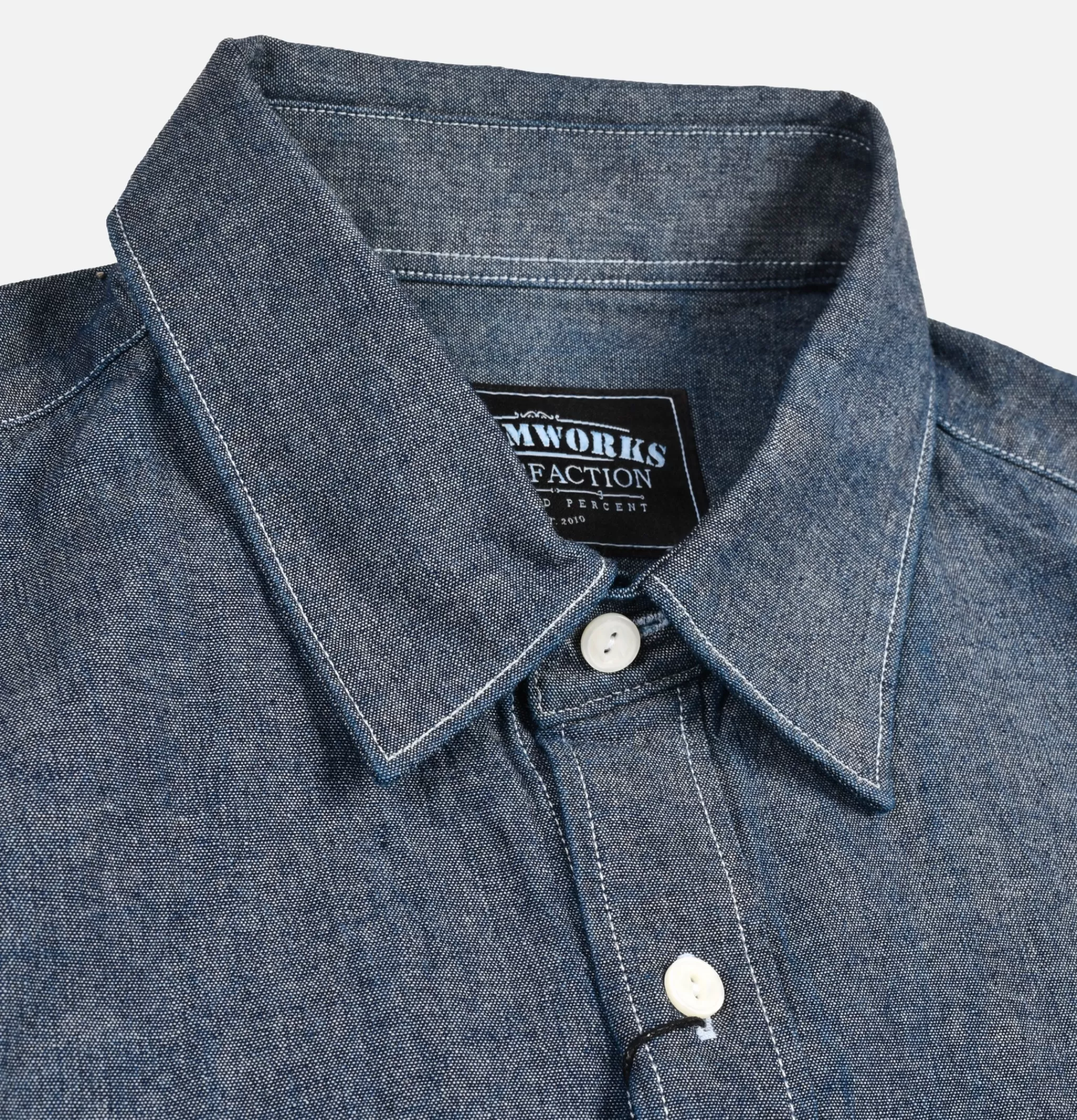 FRIZMWORKS Chemises | Cigarette Chambray Shirt Blue