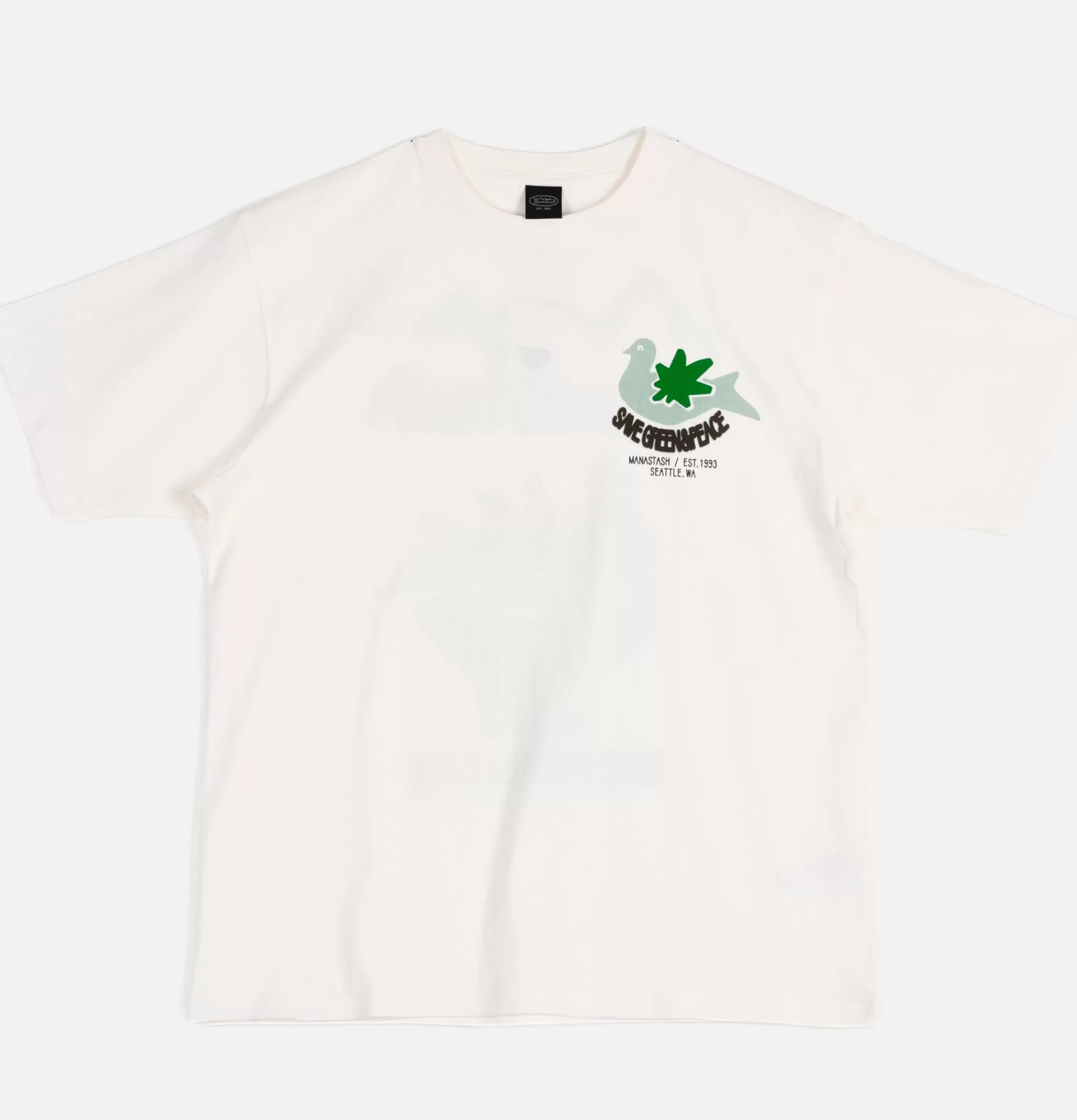 MANASTASH T-shirts | Citee Pigeon Tee White