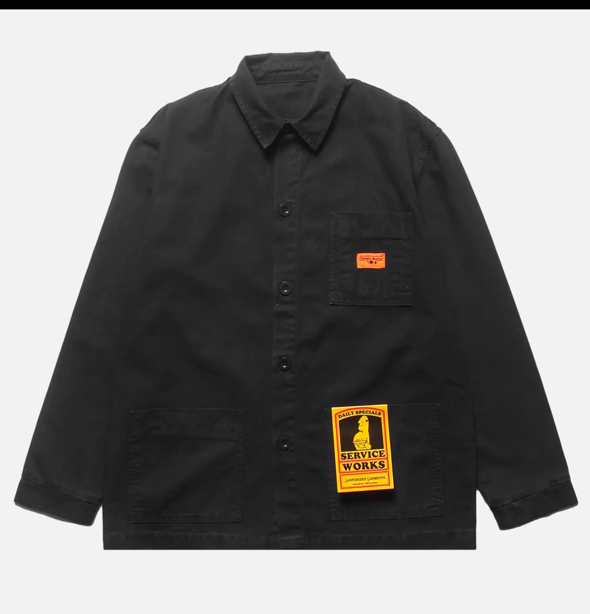 SERVICE WORKS Chemises | Coverall Jacket Black