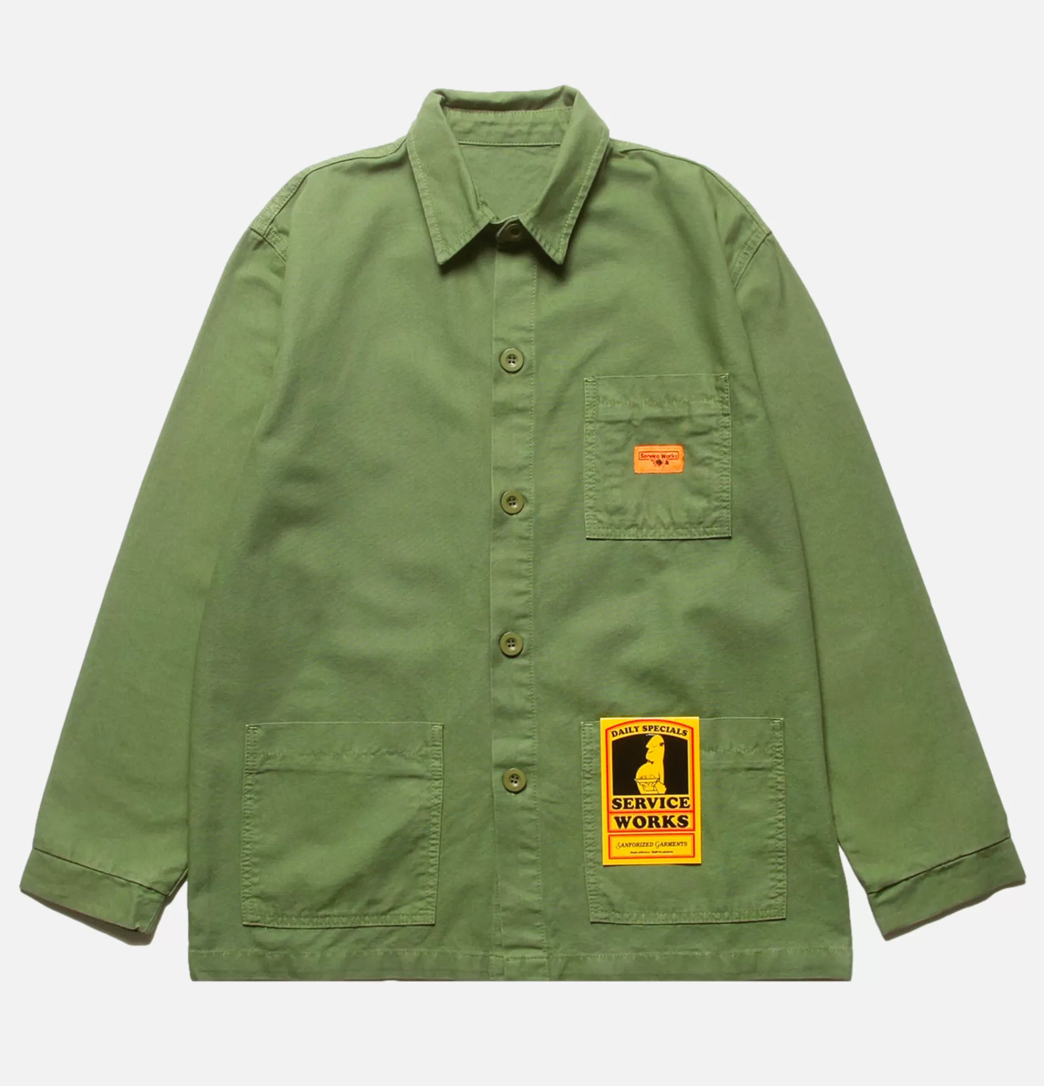 SERVICE WORKS Chemises | Coverall Jacket Olive