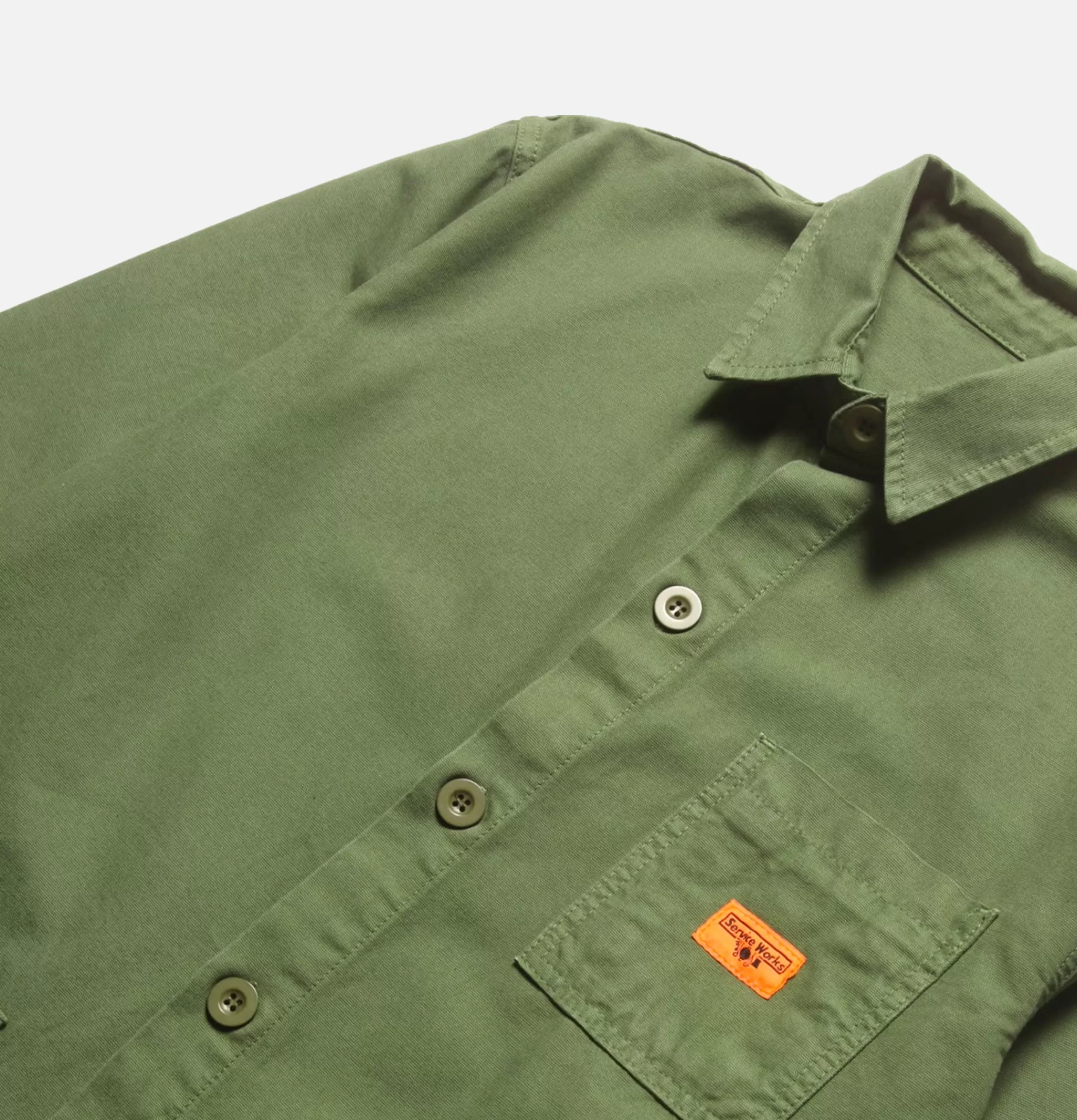 SERVICE WORKS Chemises | Coverall Jacket Olive