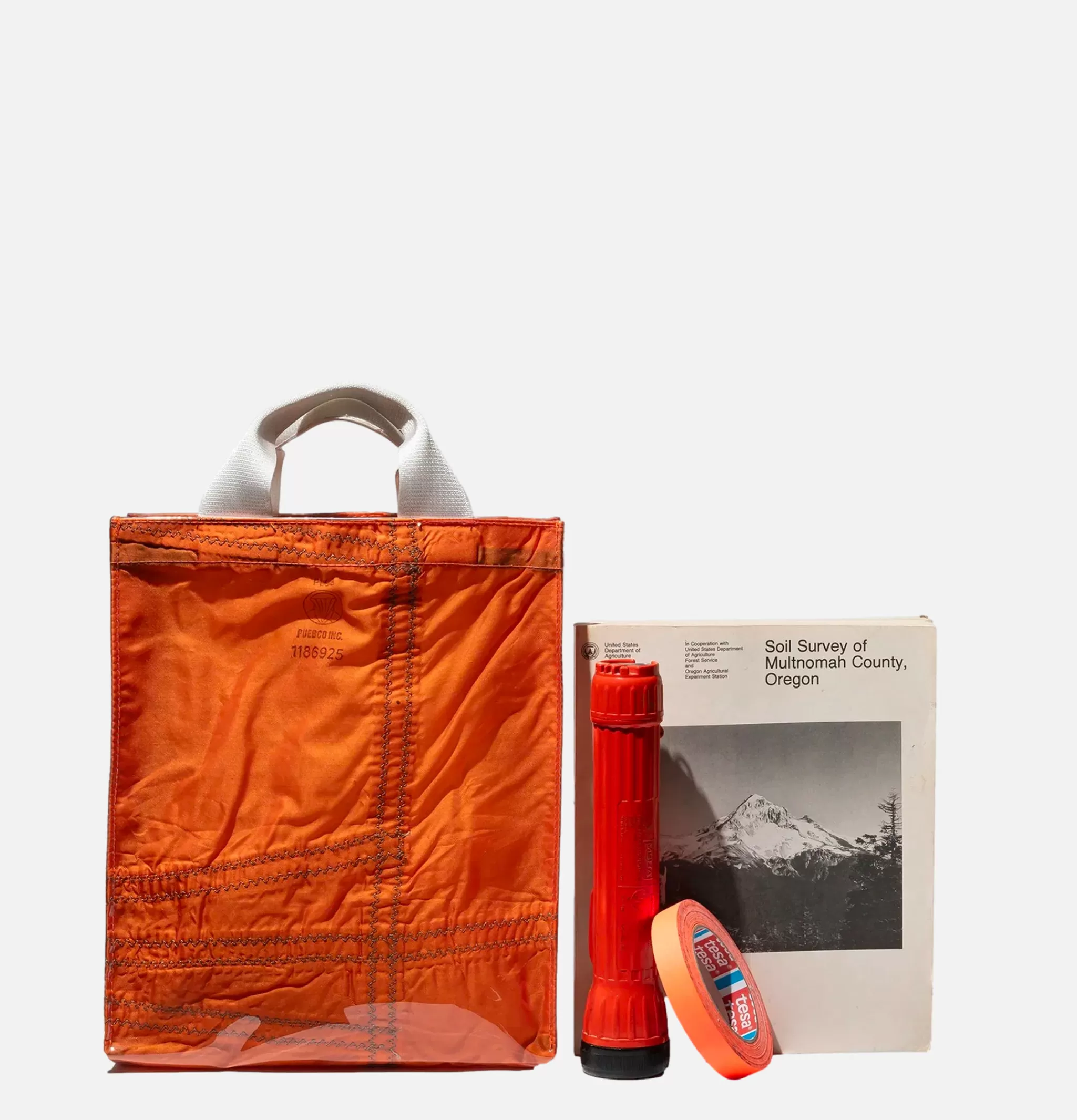 PUEBCO Tote-bags | Covered Parachute Document Bag Orange