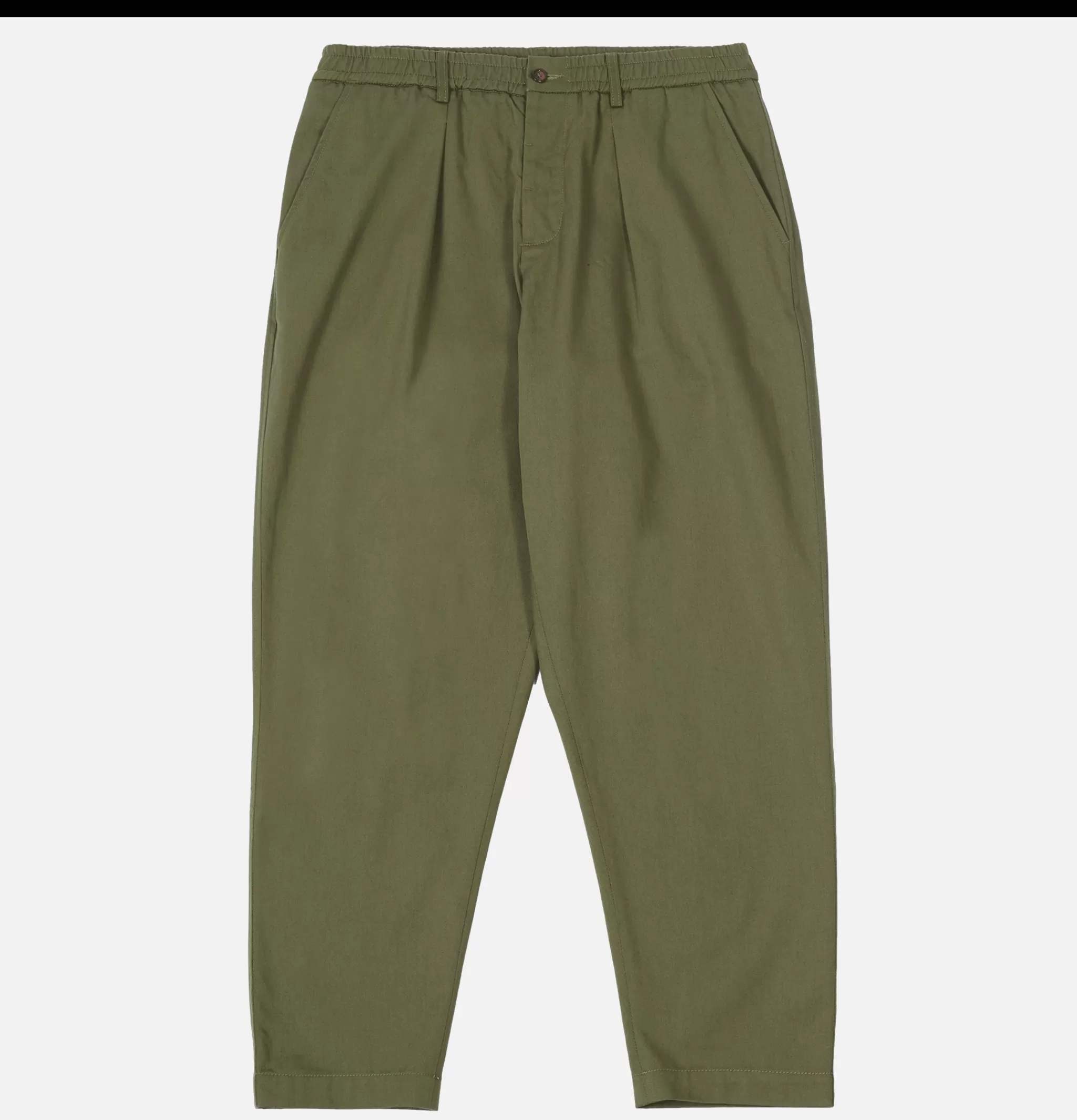 UNIVERSAL WORKS Chinos | Double Pleat Pant Light Olive