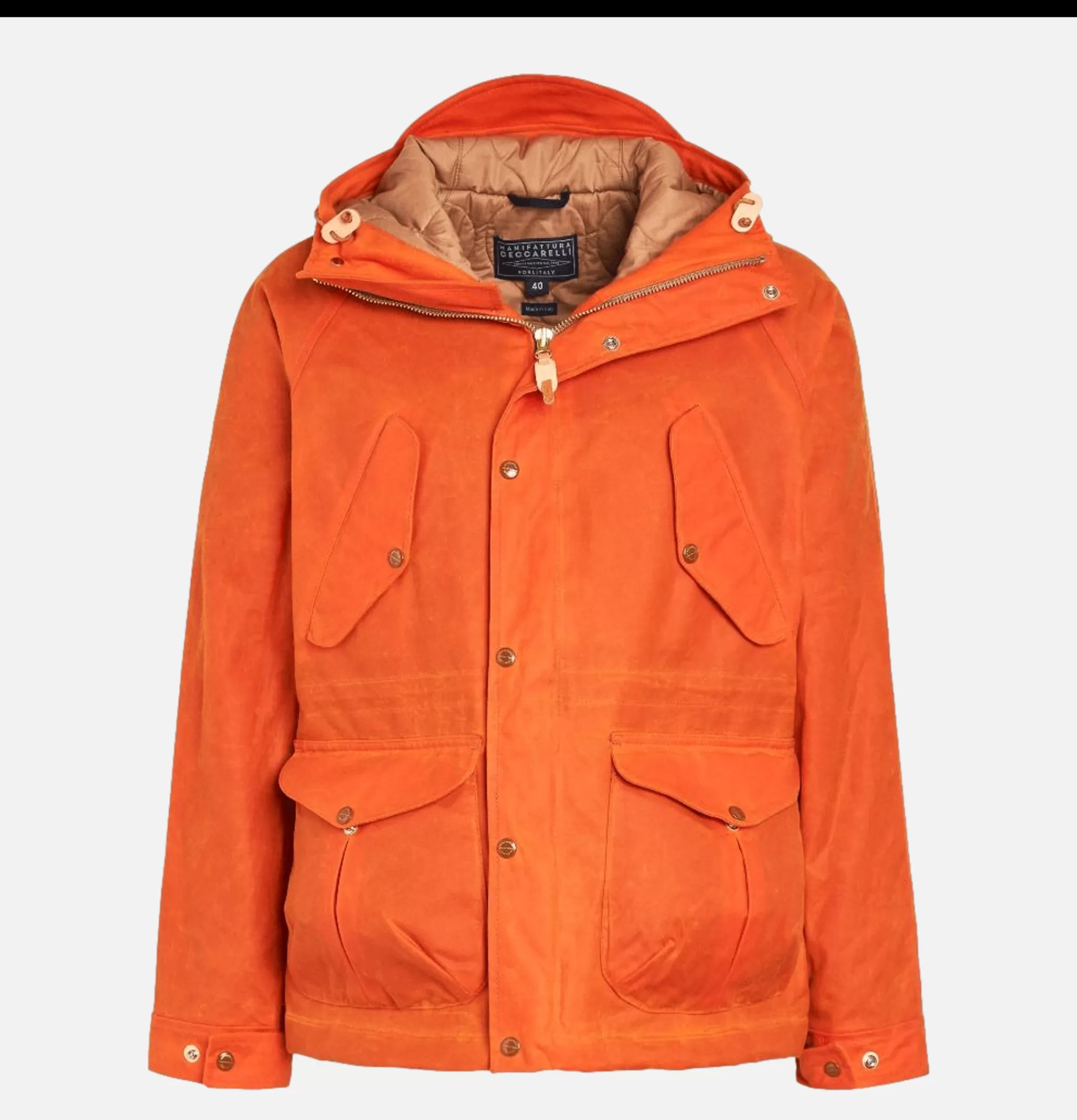 MANIFATTURA CECCARELLI Blousons & Manteaux | Fisherman Parka Orange