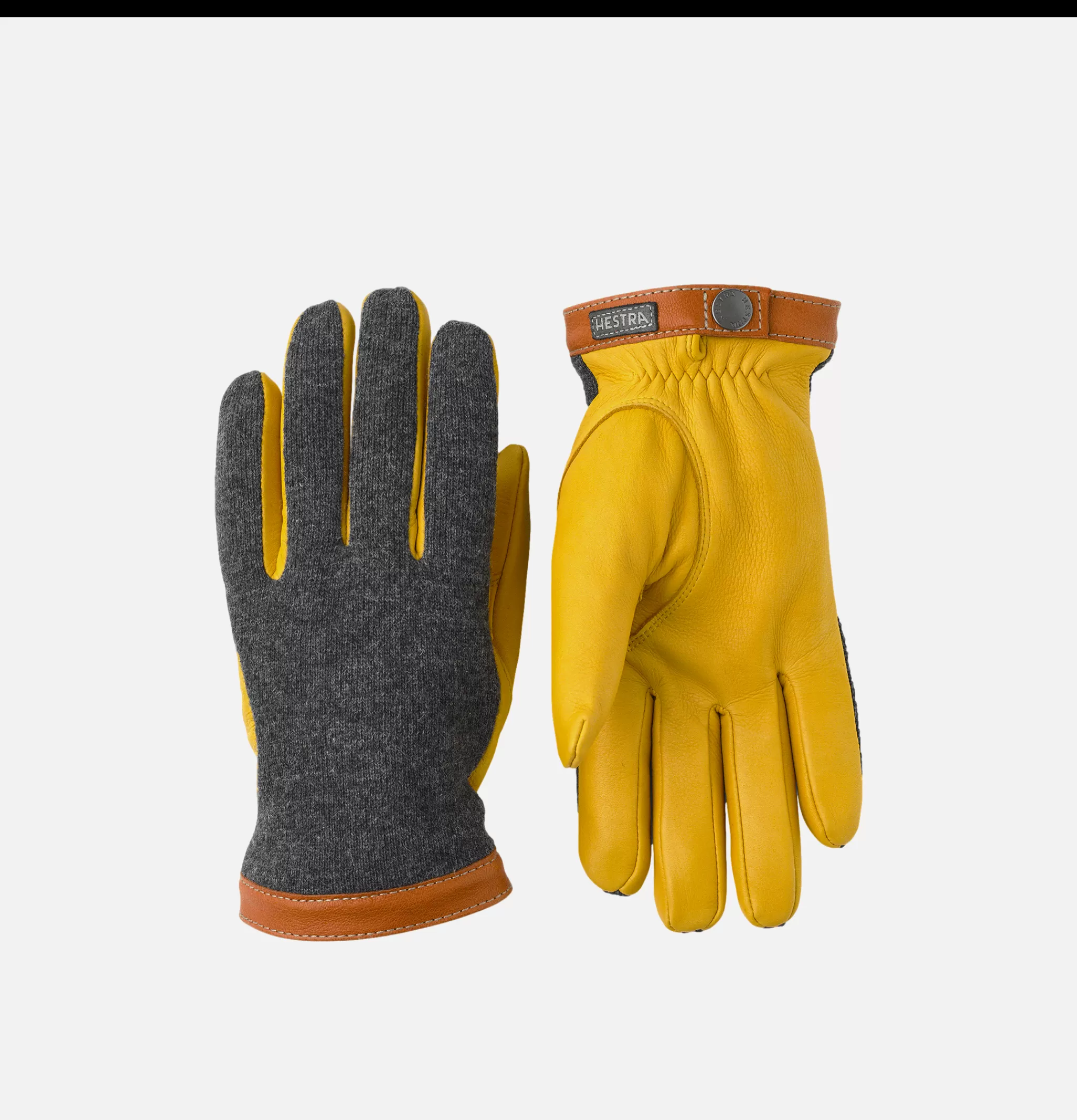 HESTRA Gants • Bonnets • Echarpes | Gants Deerskin Wool Tricot Charcoal