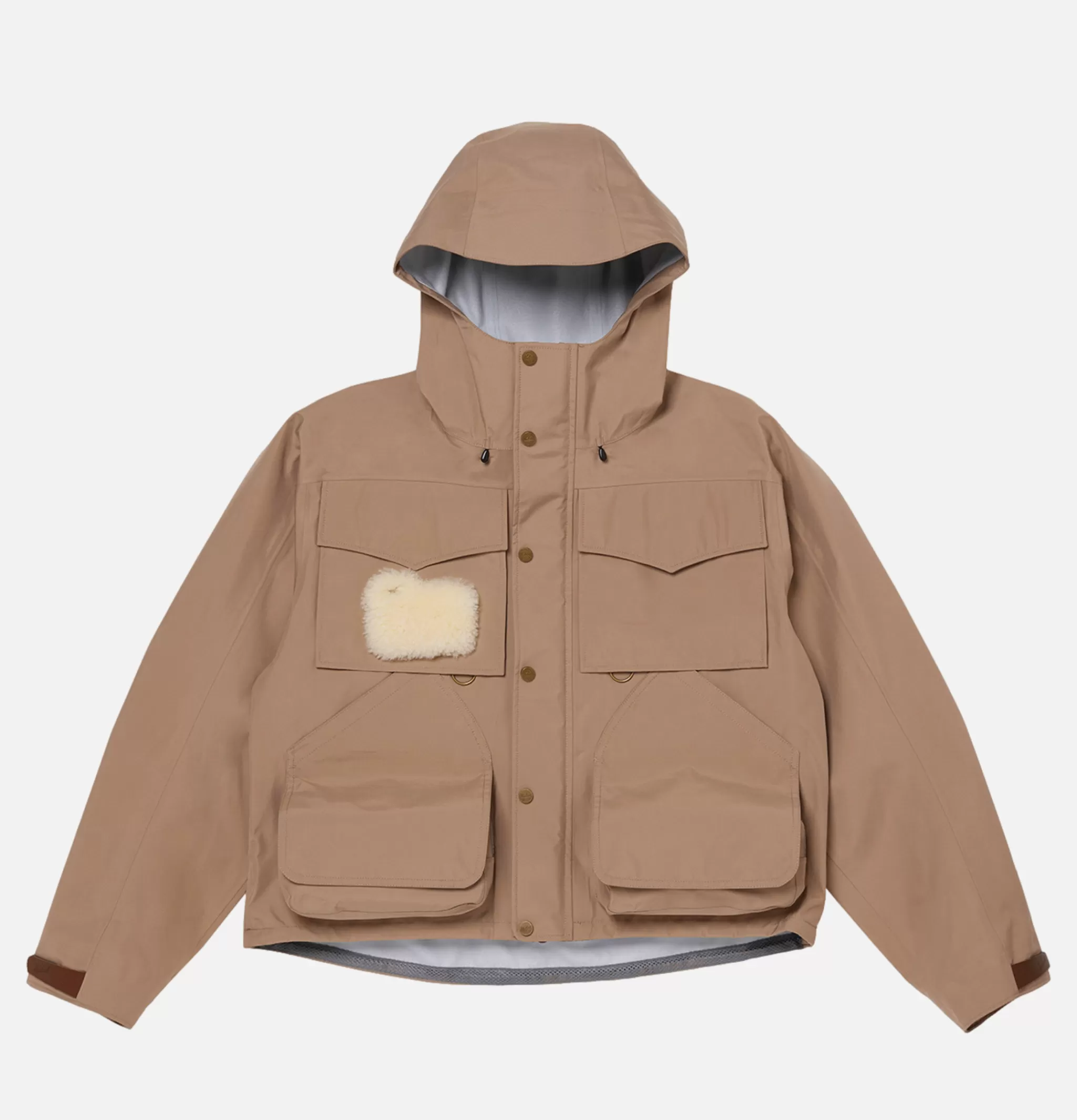 WOOLRICH Blousons & Manteaux | Goretex Fishing Jacket Beige