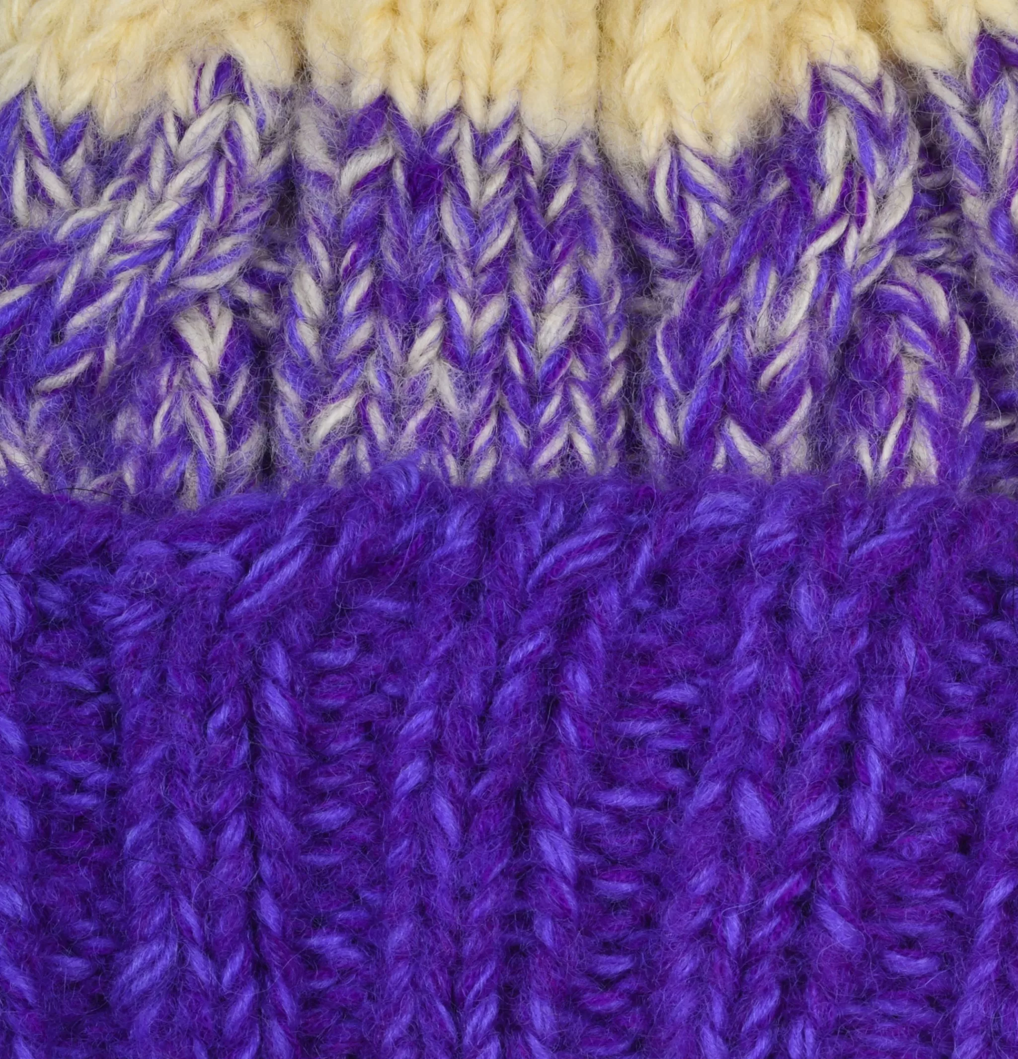 SUBLIME Gants • Bonnets • Echarpes | Hand Knit Fisherman Purple