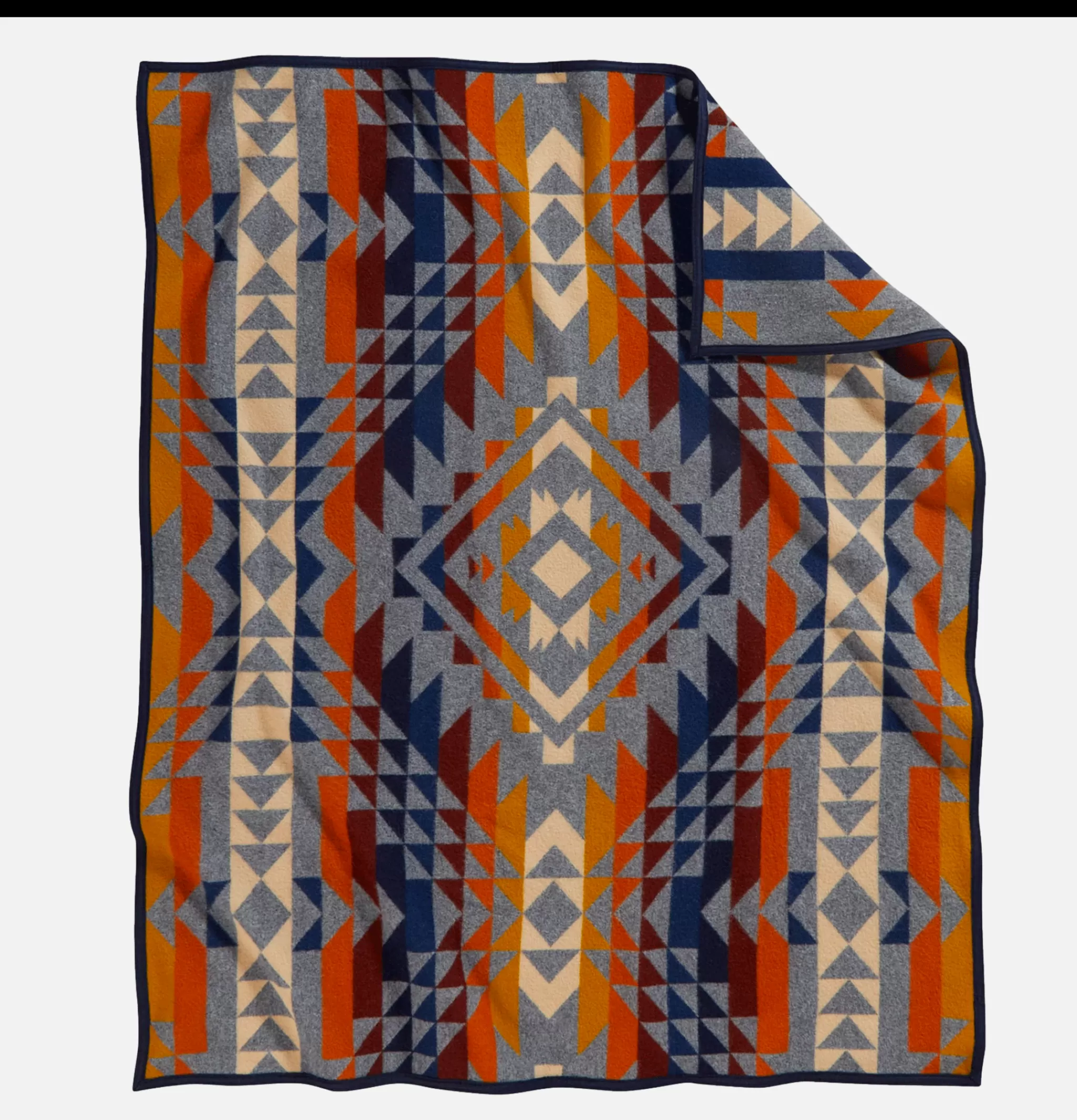 PENDLETON Maison | Jacquard Napped Throw Grey