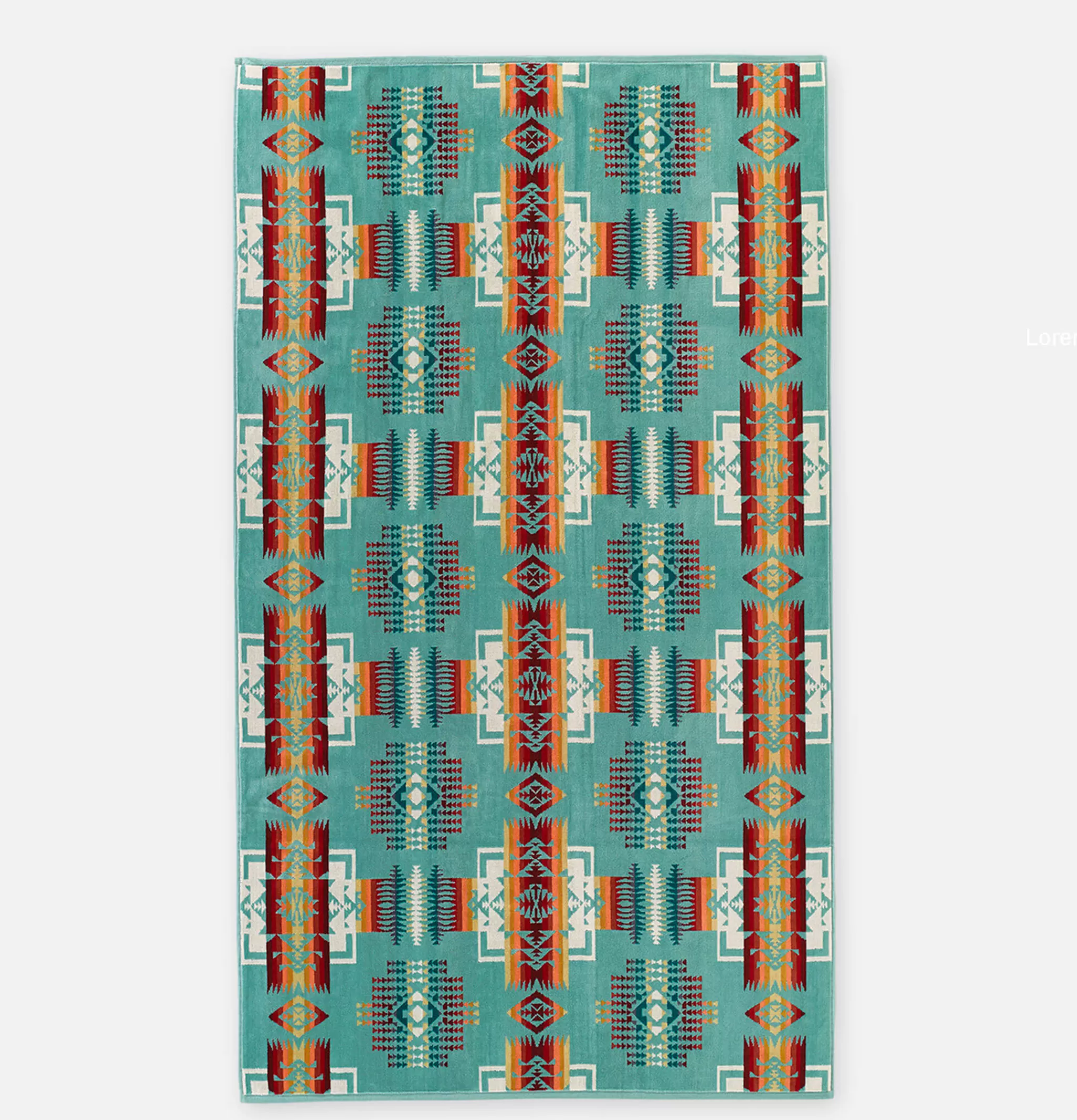 PENDLETON Maison | Jacquard Spa Towel Chief Jospeh Aqua