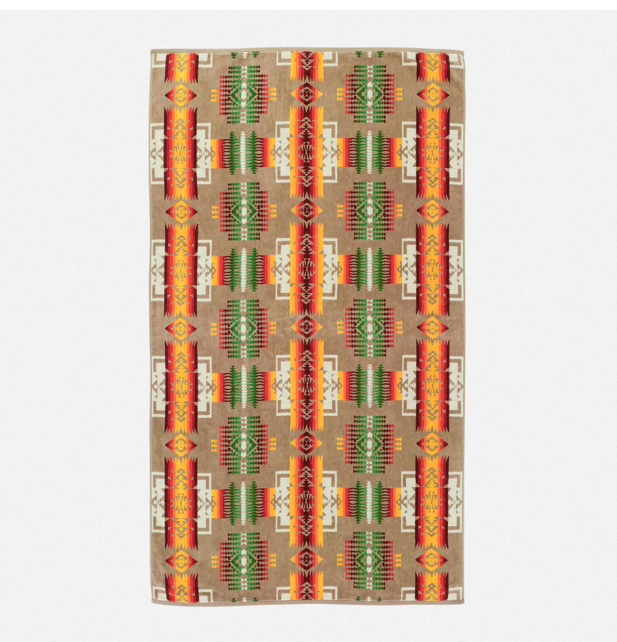 PENDLETON Maison | Jacquard Towel Chief Joseph Khaki