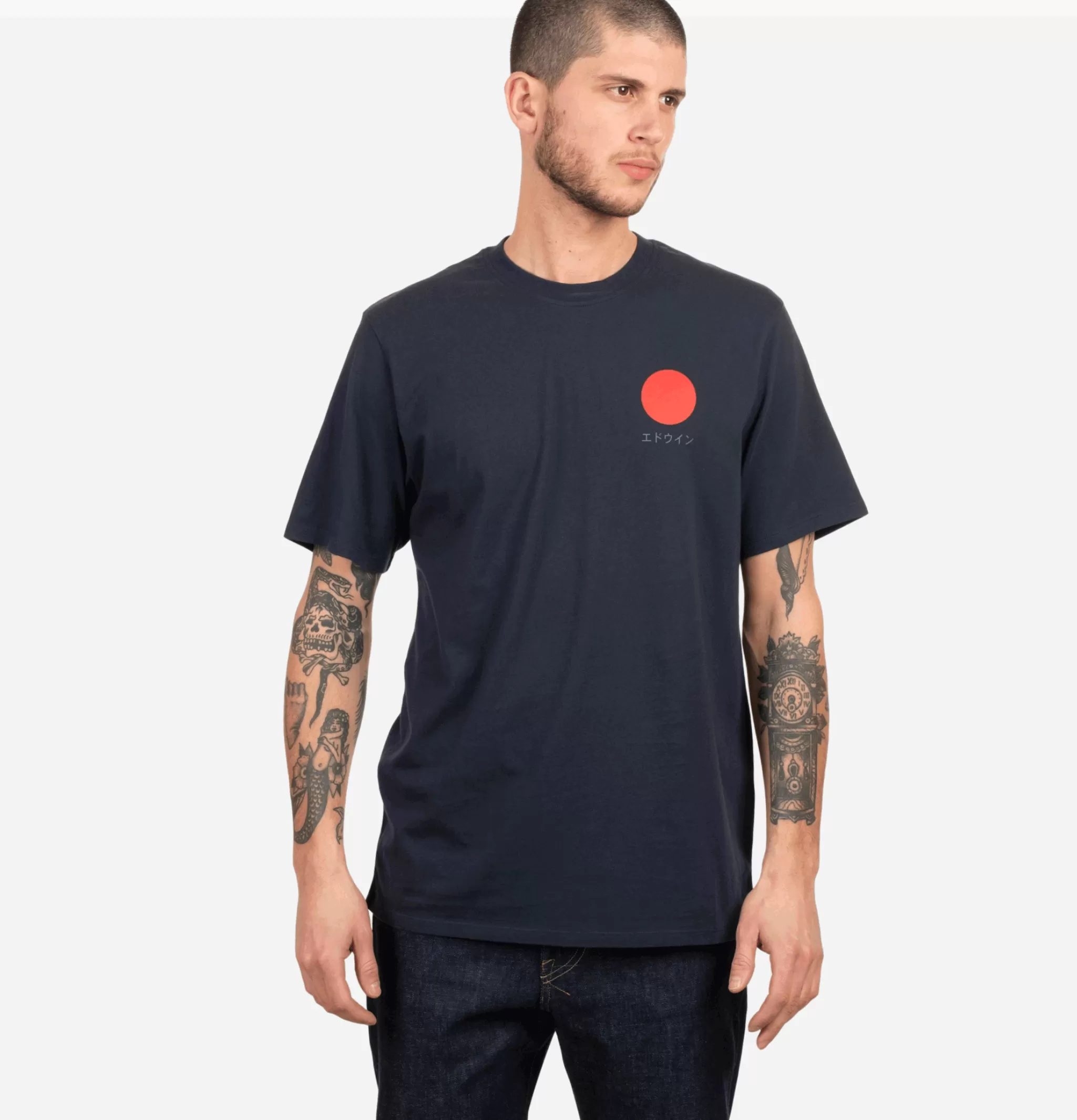 EDWIN T-shirts | Japanese Sun Tee Shirt Navy