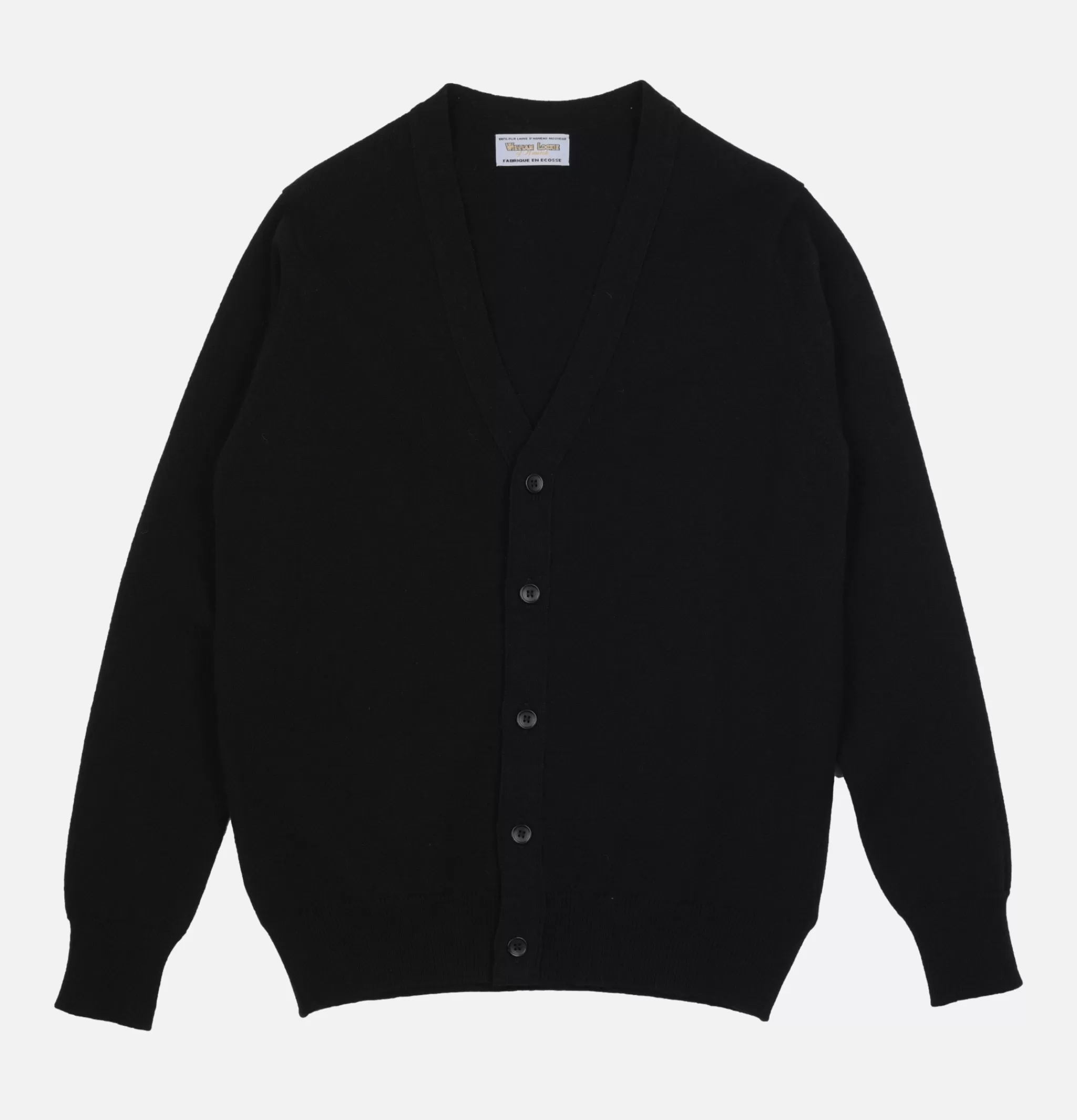 WILLIAM LOCKIE Pulls & Cardigans | Lambswool Cardigan Black