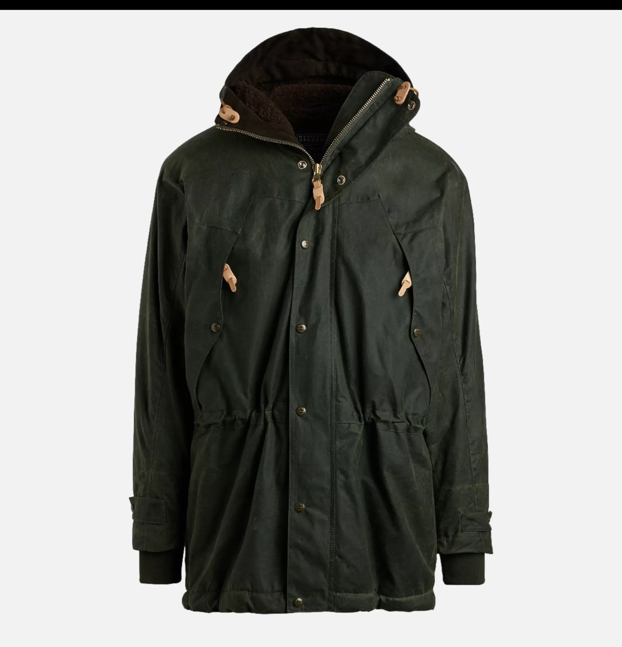 MANIFATTURA CECCARELLI Blousons & Manteaux | Long Moutain Parka Wax Green