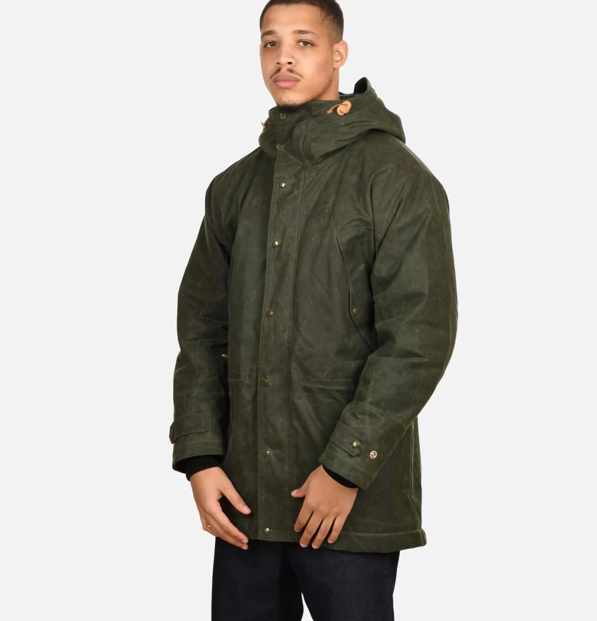 MANIFATTURA CECCARELLI Blousons & Manteaux | Long Moutain Parka Wax Green