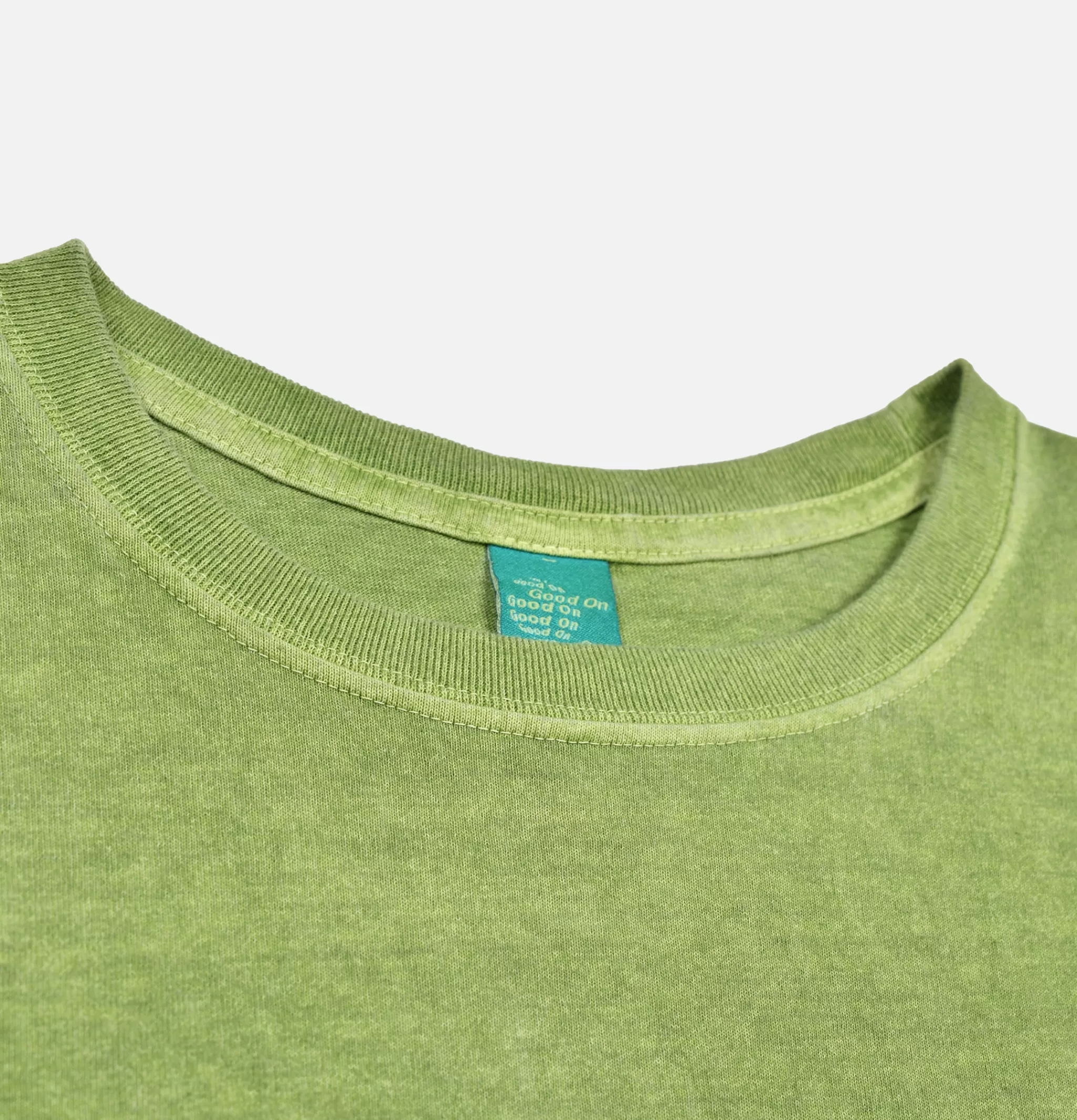 GOOD ON T-shirts | Long Sleeve Crew Tee Matcha