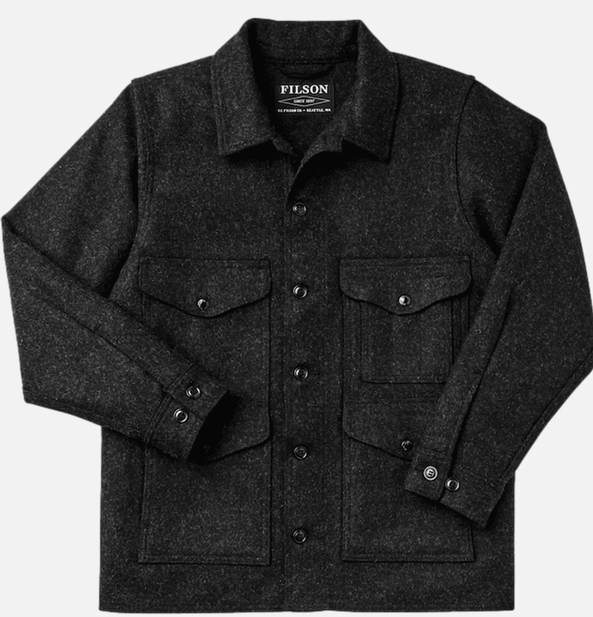 FILSON Blousons & Manteaux | Mackinaw Cruiser Charcoal