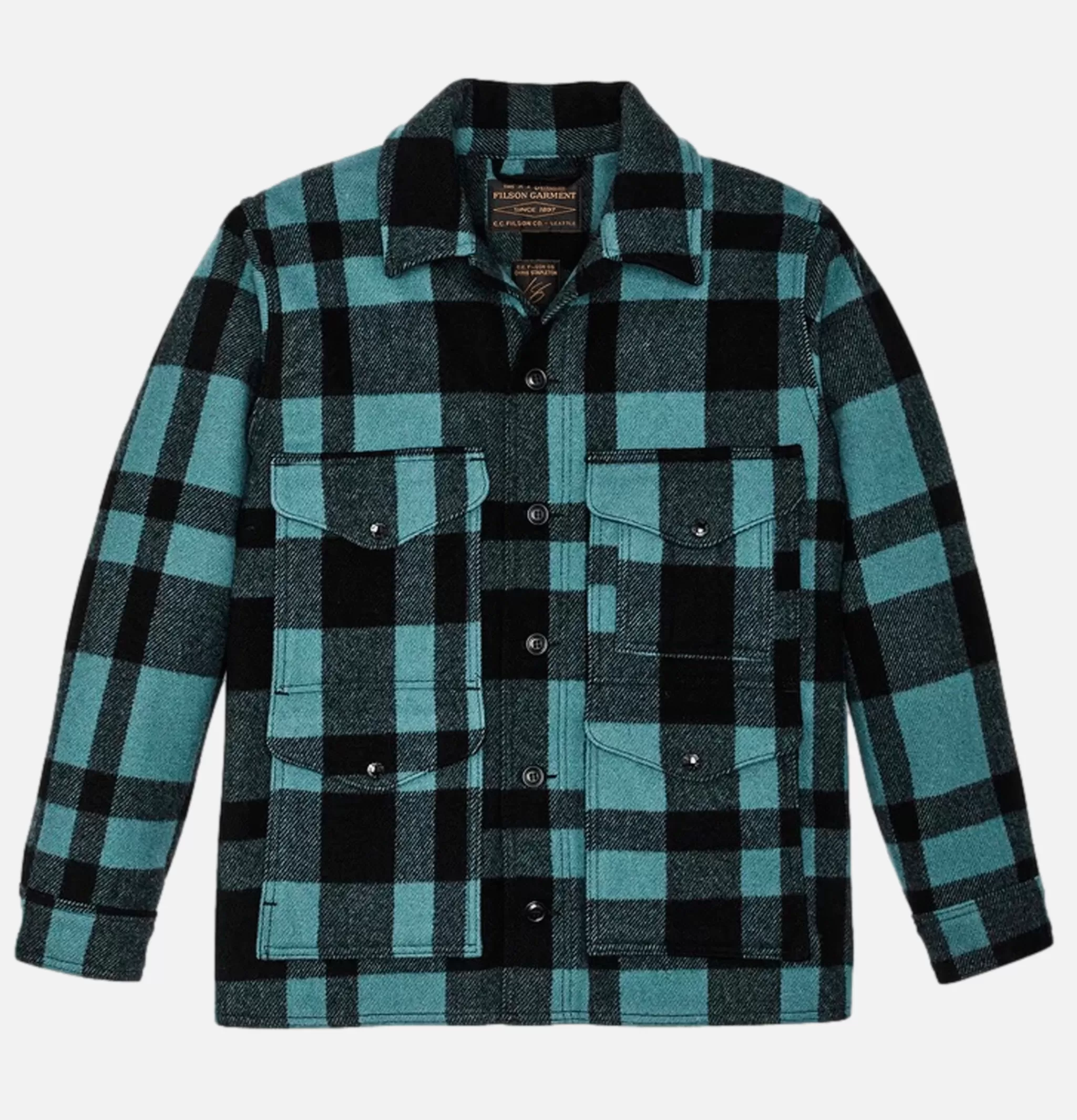 FILSON Vestes | Mackinaw Cruiser Wool Faded Blue