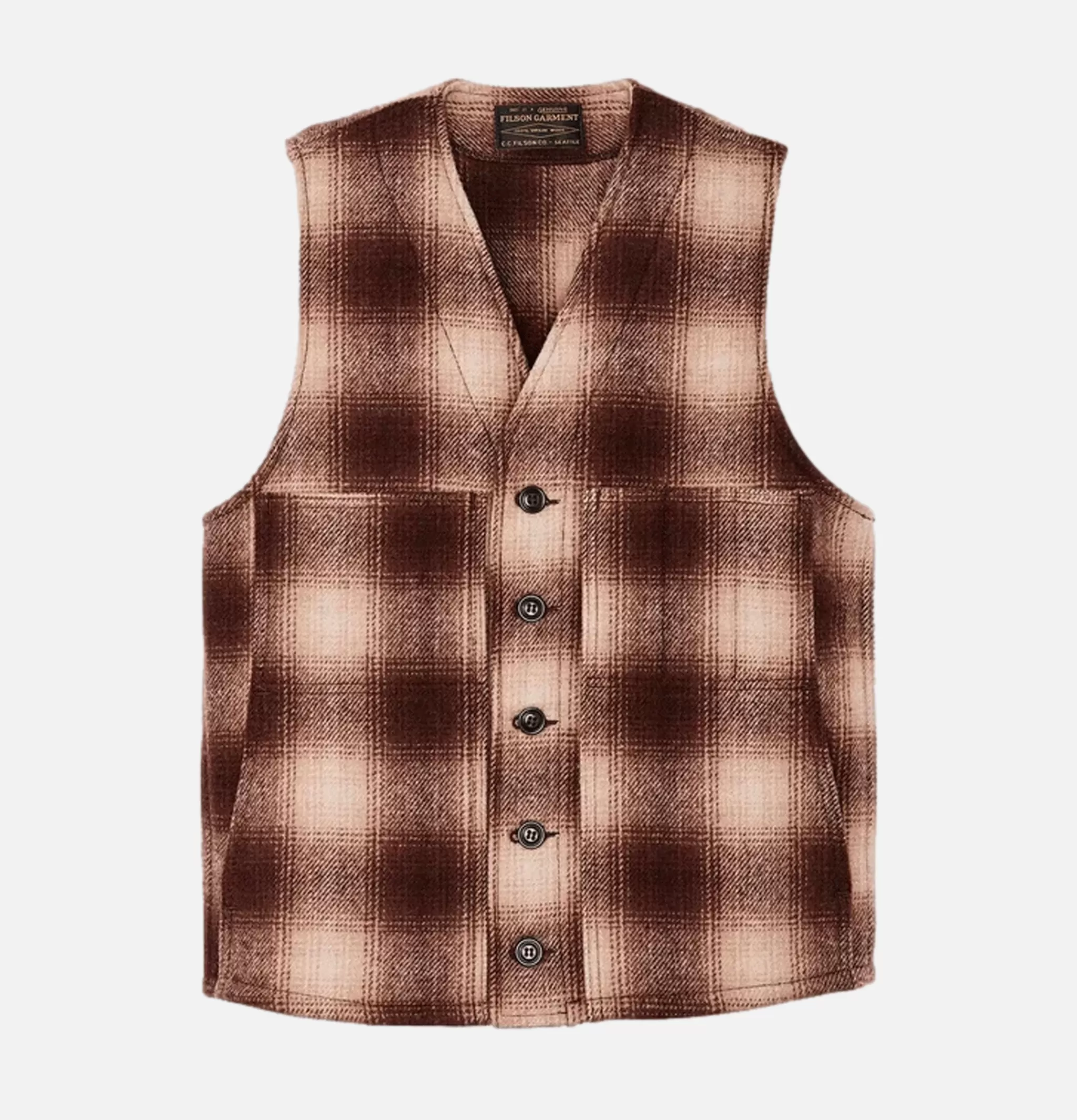 FILSON Vestes | Mackinaw Wool Vest Brown Tan