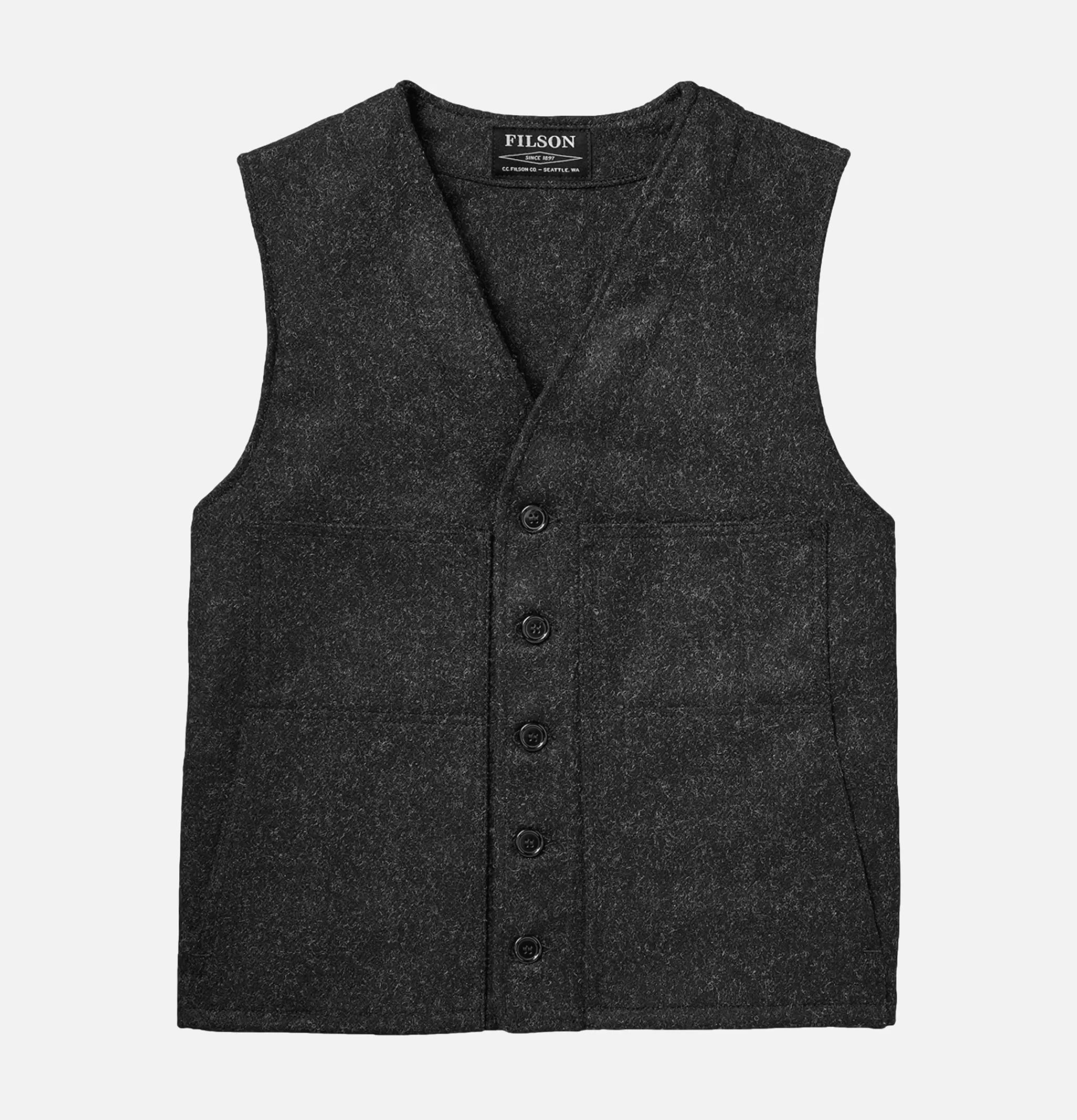 FILSON Vestes | Mackinaw Wool Vest Charcoal