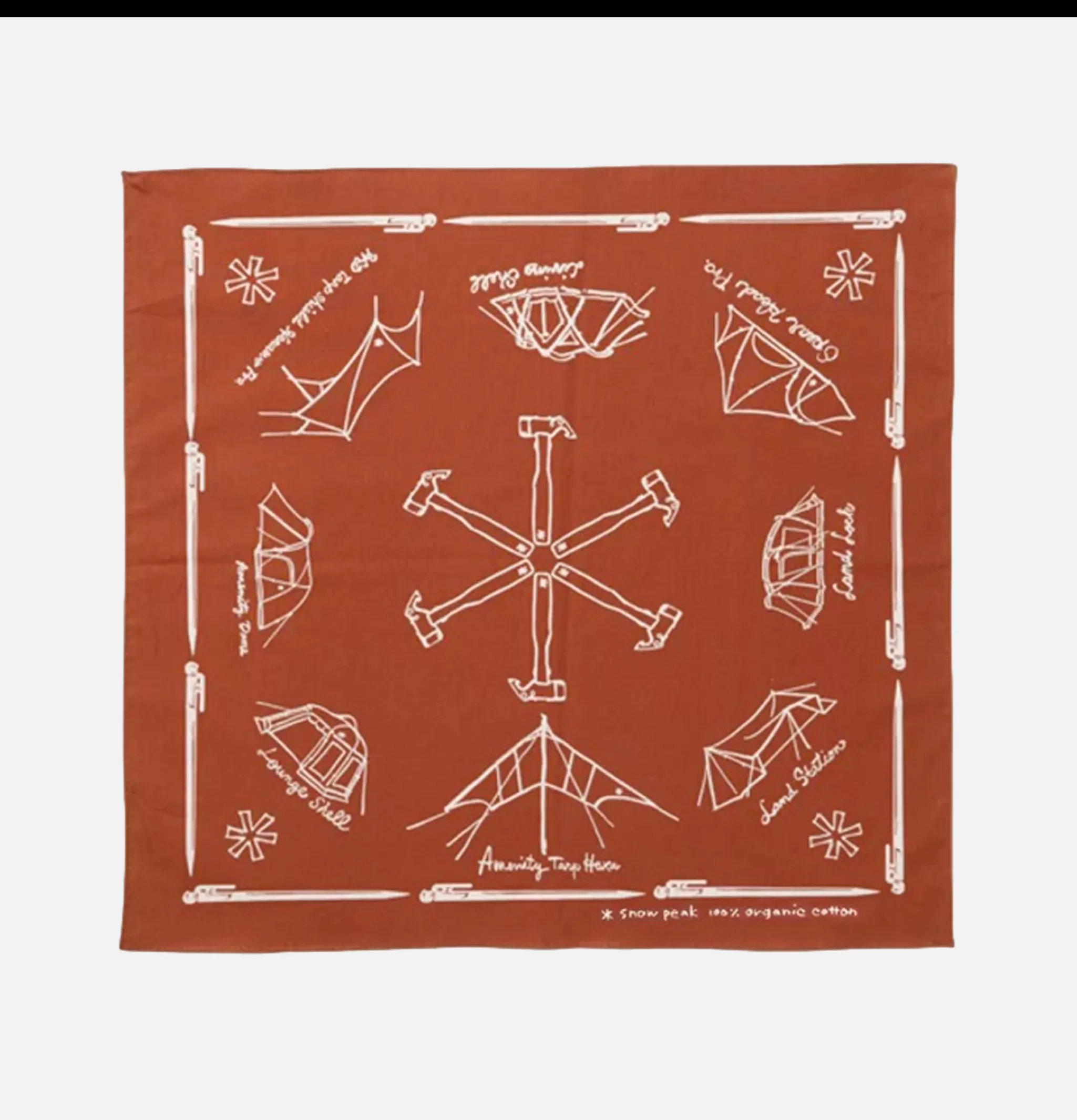 SNOW PEAK Accessoires | Noasobi Bandana Orange