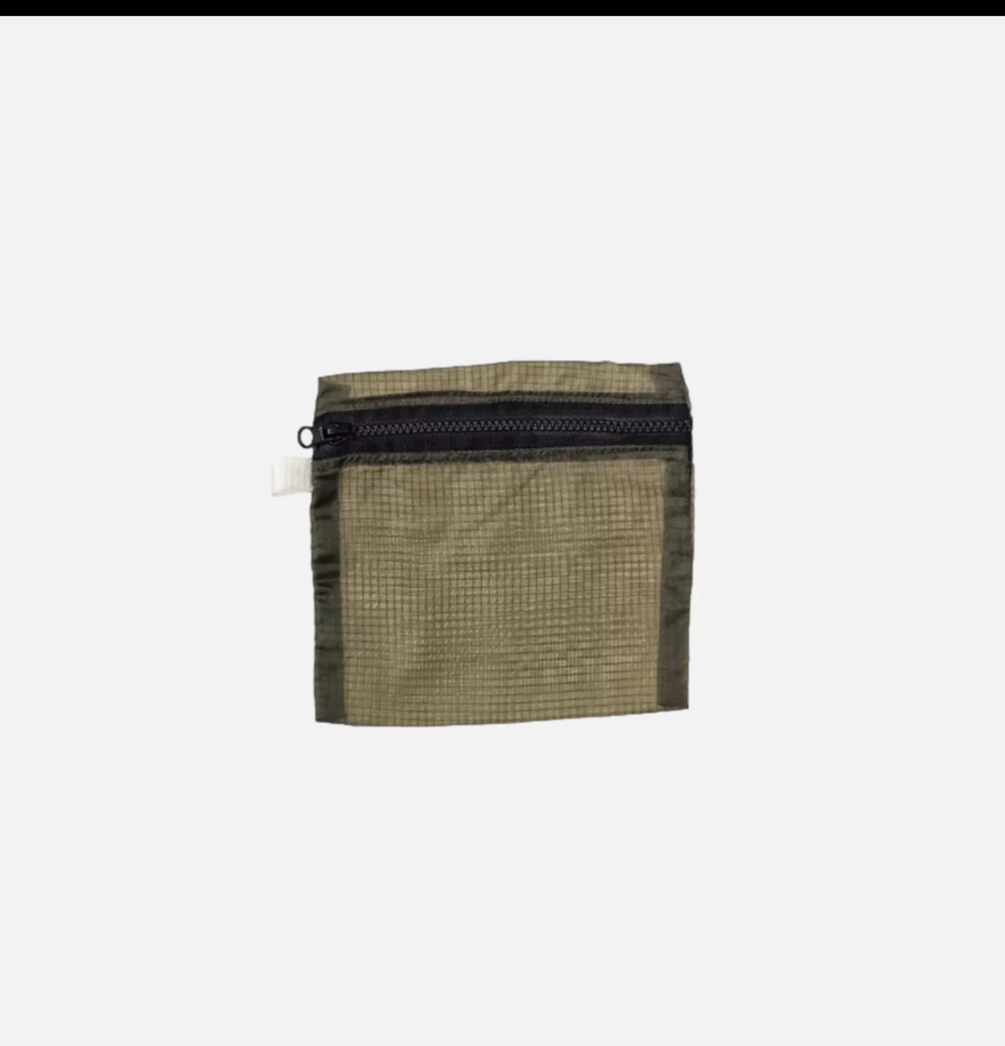 PUEBCO Petite Maroquinerie | Nylon Fabric Pouch Medium Olive