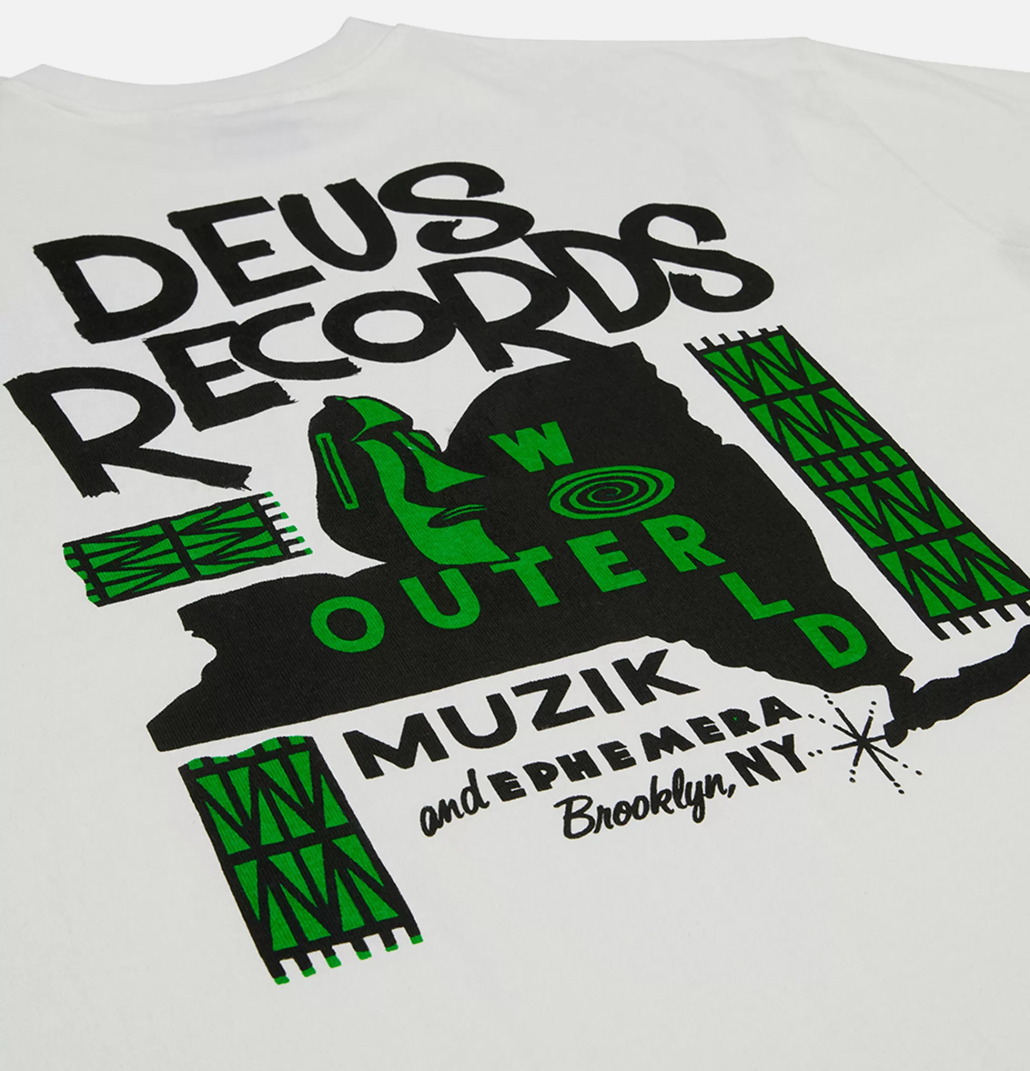 DEUS T-shirts | Outerworld Tee Vintage White