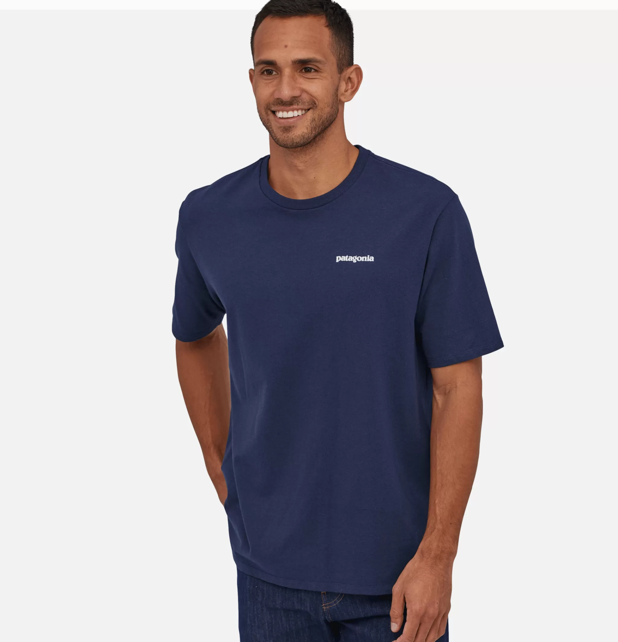 PATAGONIA T-shirts | P6 Logo Tee Classic Navy