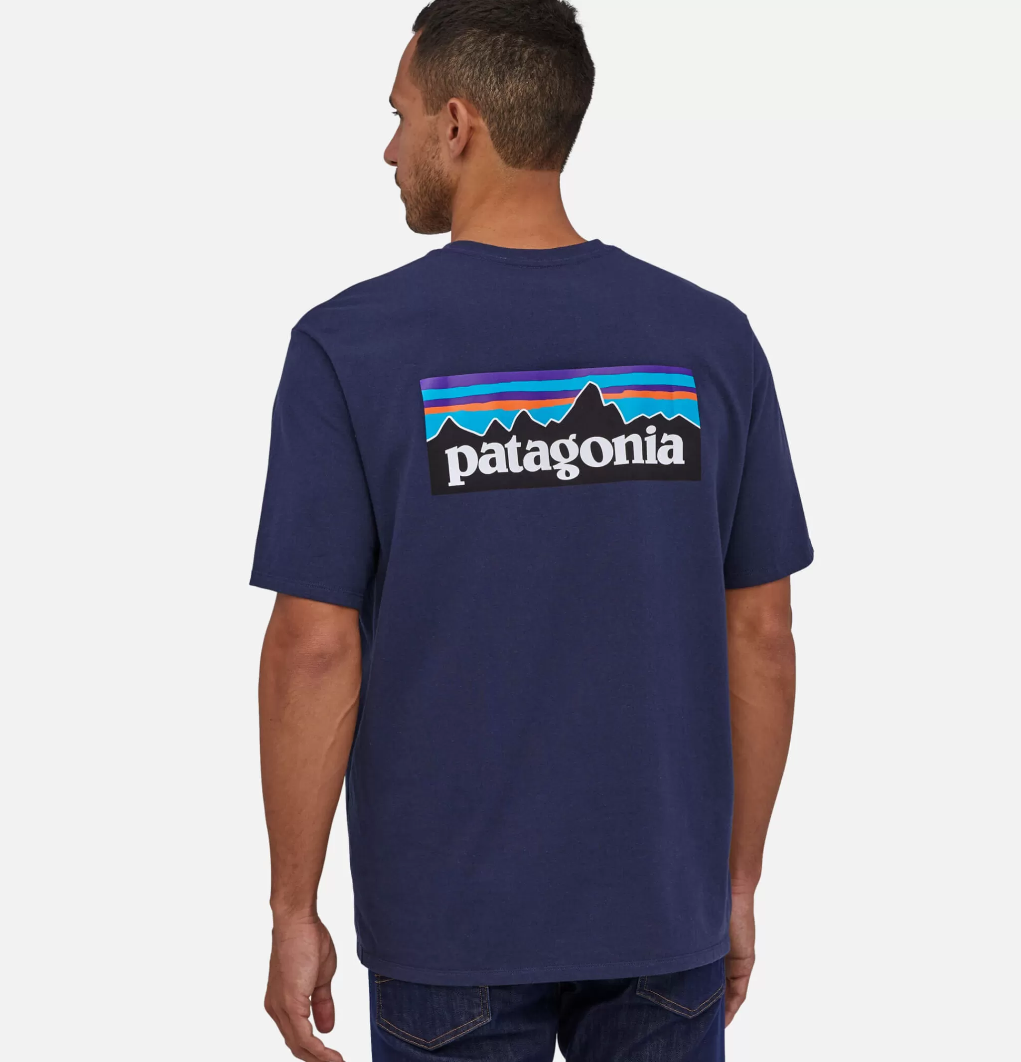 PATAGONIA T-shirts | P6 Logo Tee Classic Navy