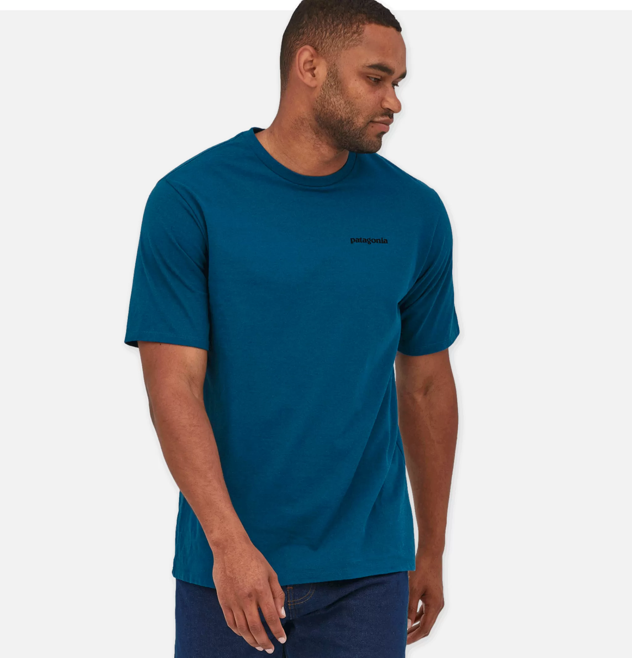 PATAGONIA T-shirts | P6 Logo T-shirt Wavy Blue