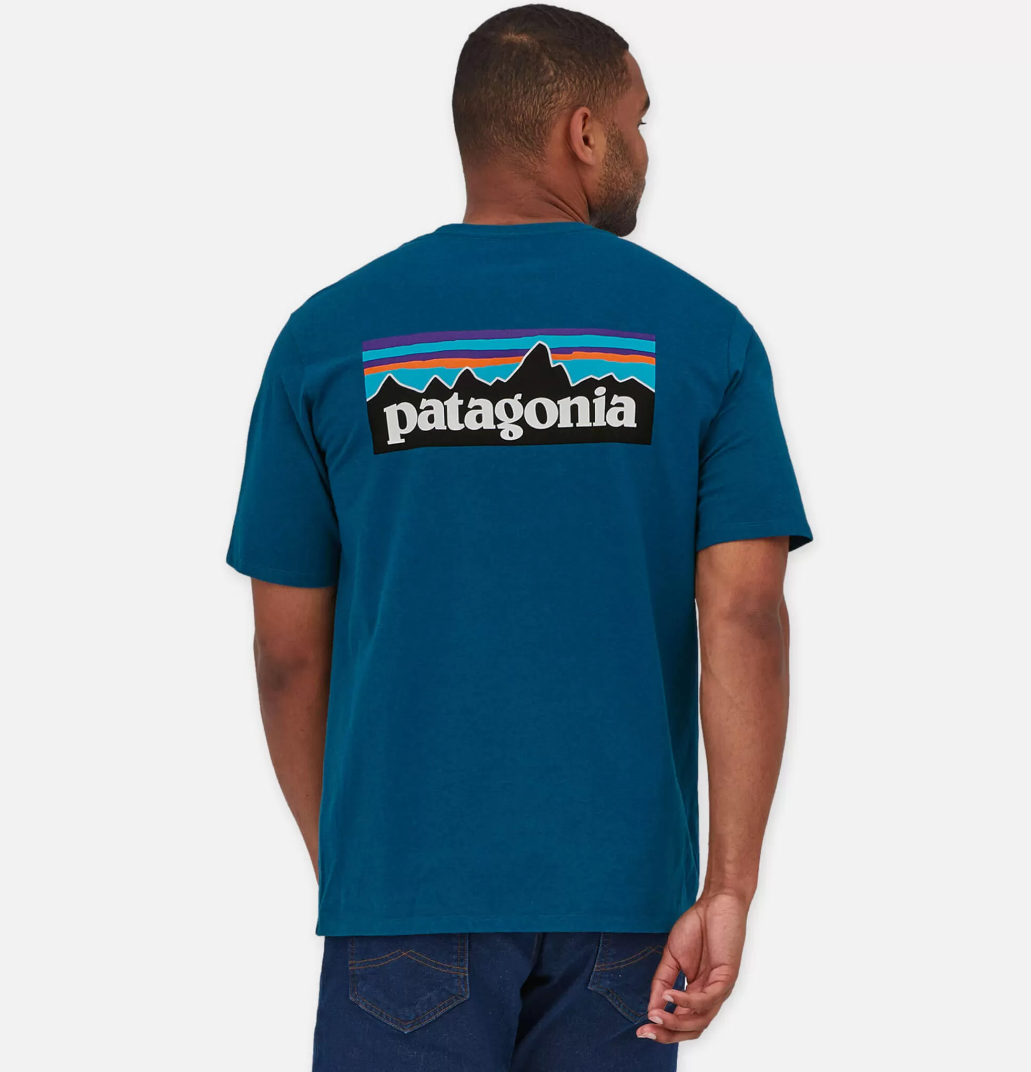 PATAGONIA T-shirts | P6 Logo T-shirt Wavy Blue