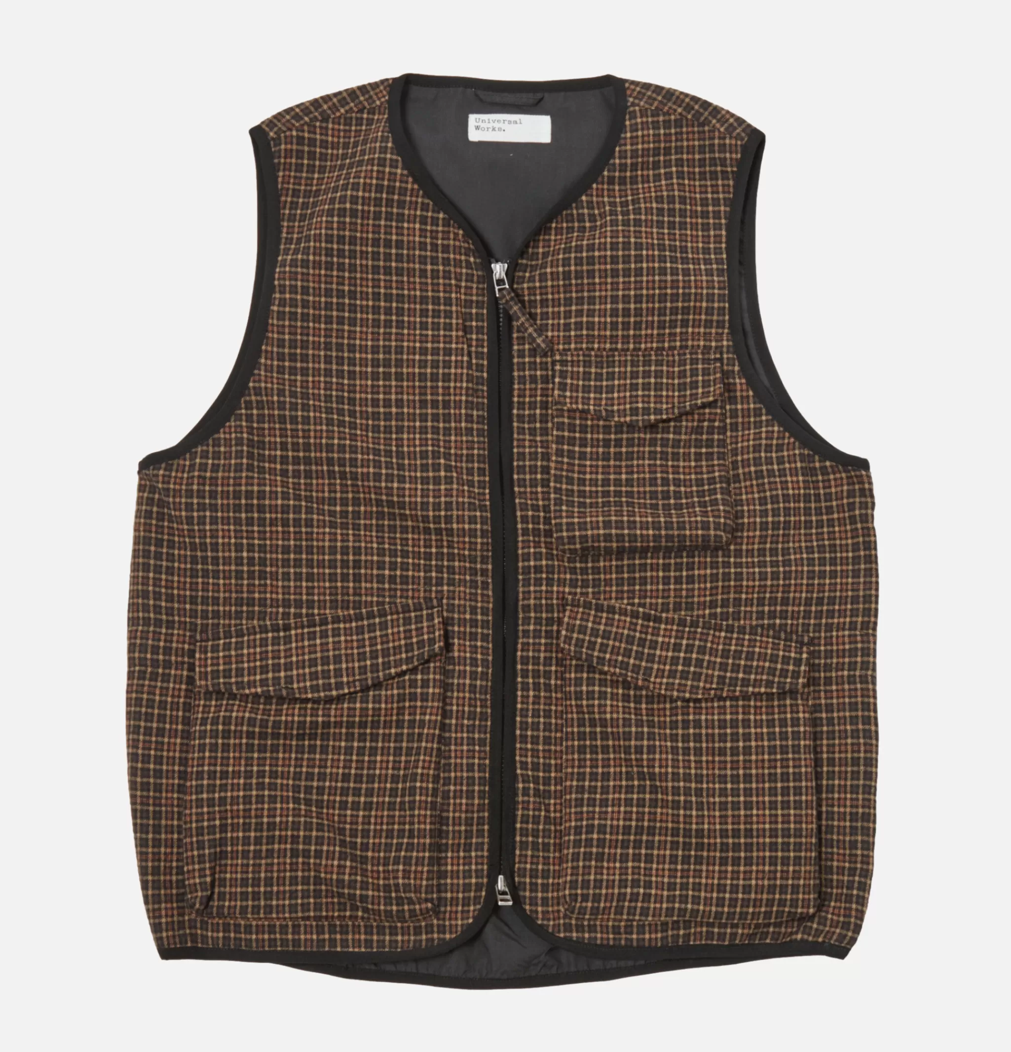 UNIVERSAL WORKS Vestes | Parachute Liner Gilet Black Olive