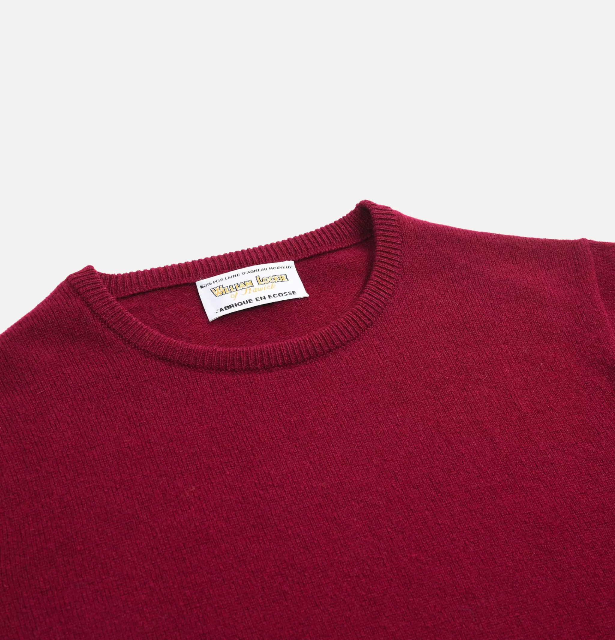 WILLIAM LOCKIE Pulls & Cardigans | Pull Col Rond Bordeaux