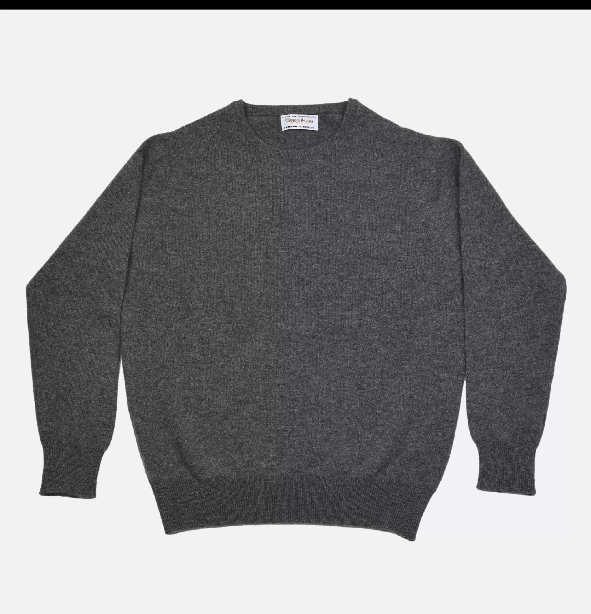 WILLIAM LOCKIE Pulls & Cardigans | Pull Col Rond Charcoal