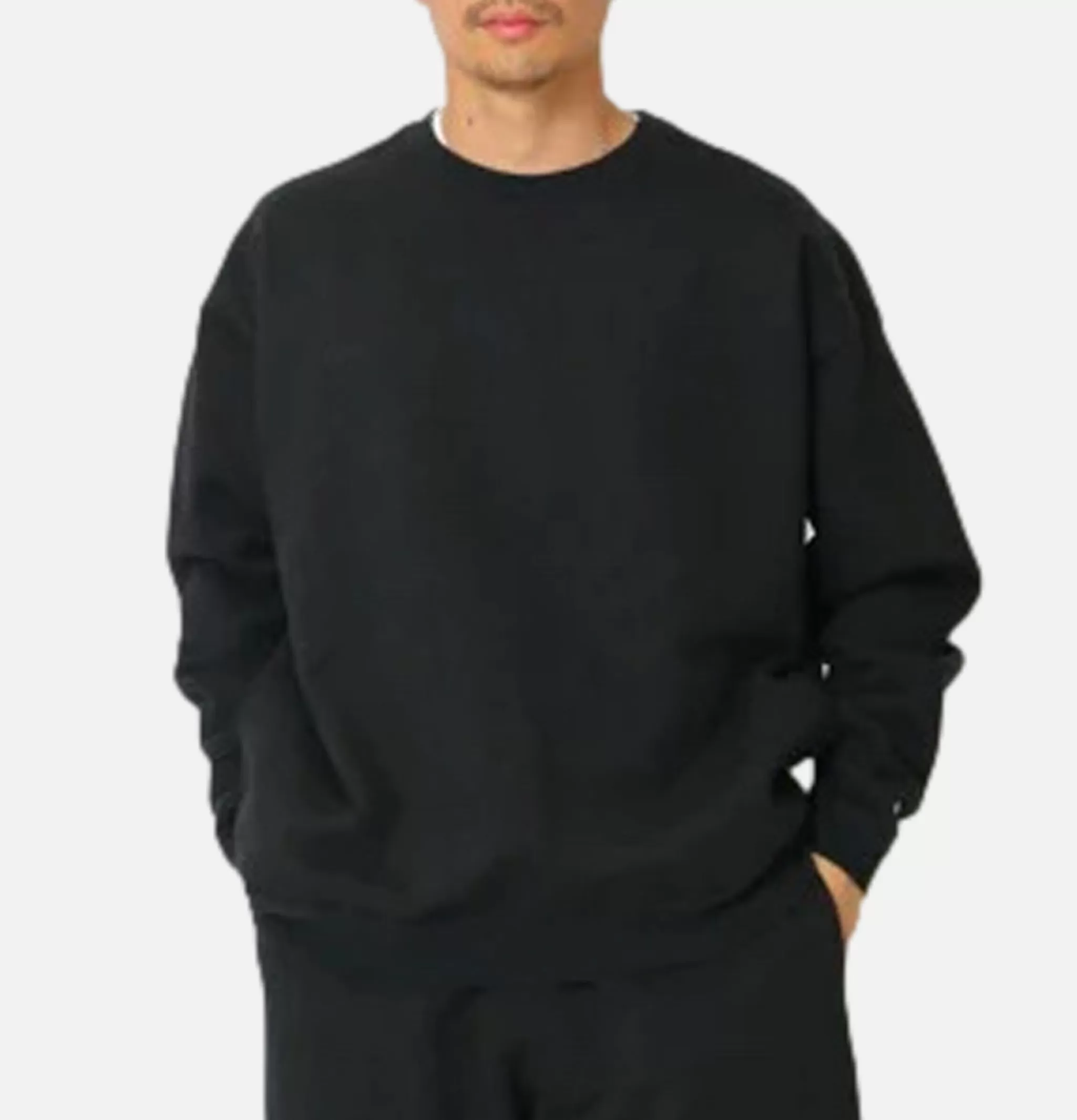 SNOW PEAK Sweats & Polaires | Recycled Cotton Crewneck Black