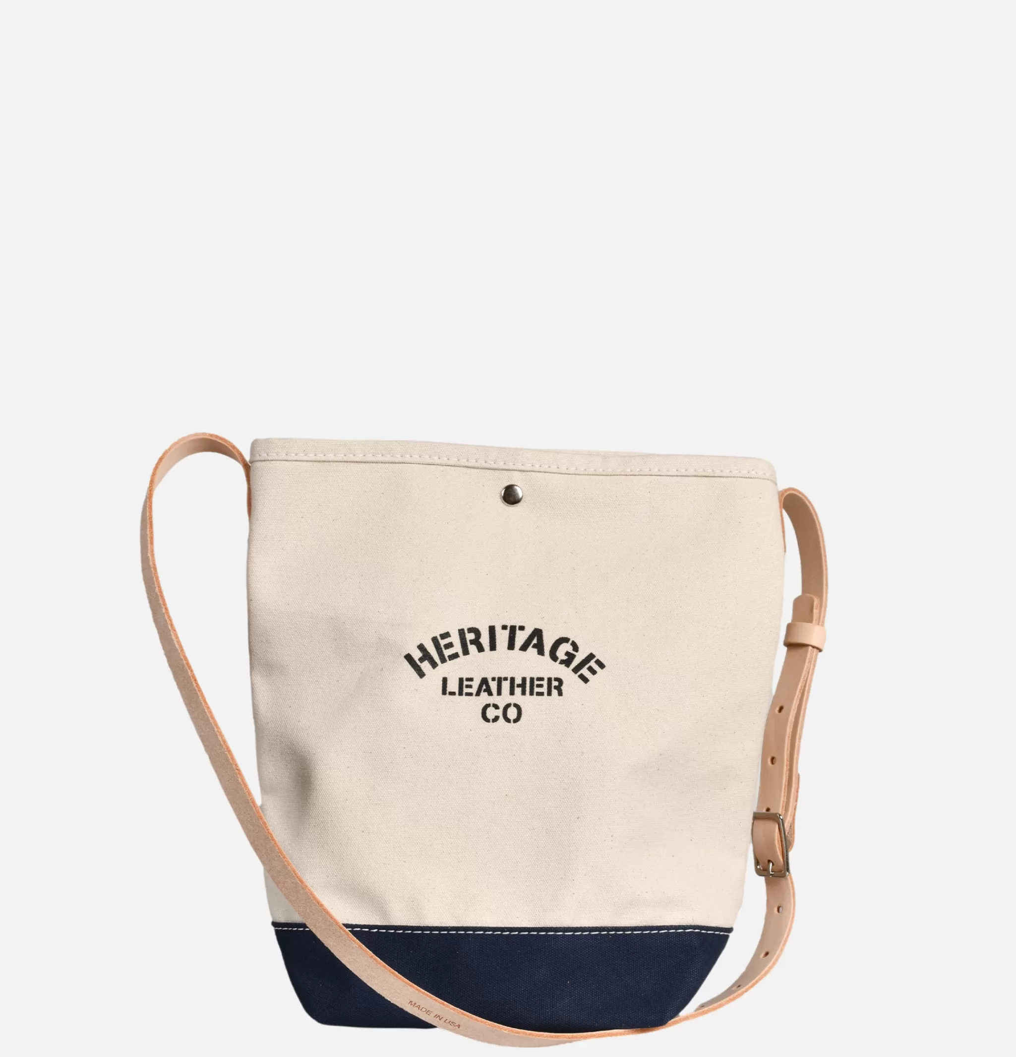 HERITAGE LEATHER COMPANY Sacs Bandoulière | Sac Bandoulière Canvas Bucket Navy