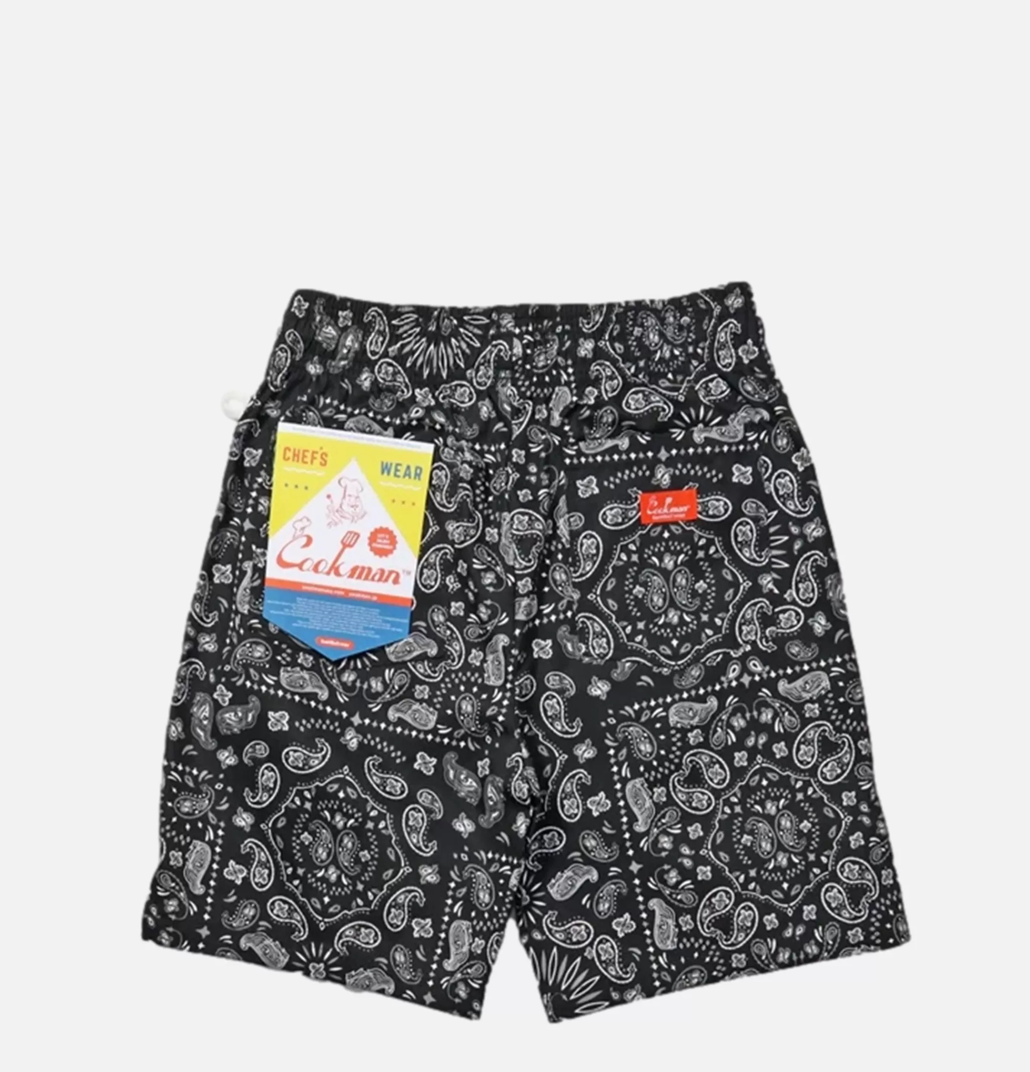 COOKMAN Shorts | Short Front Pocket Paisley Noir