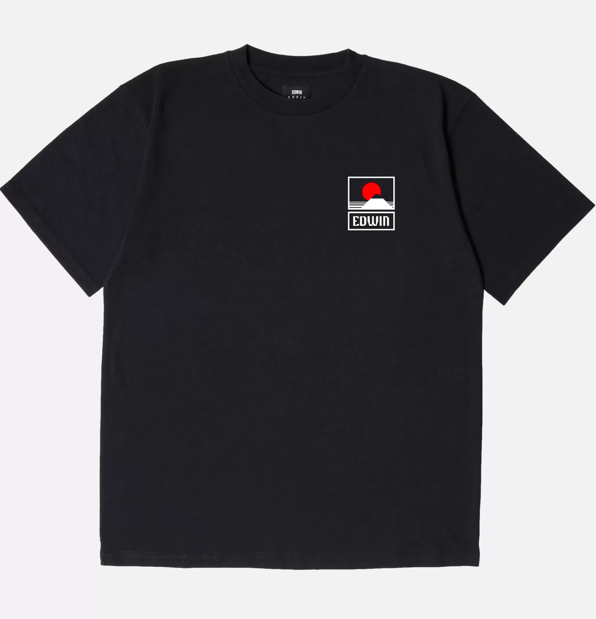 EDWIN T-shirts | Sunset On Mt Fuji Tee Black